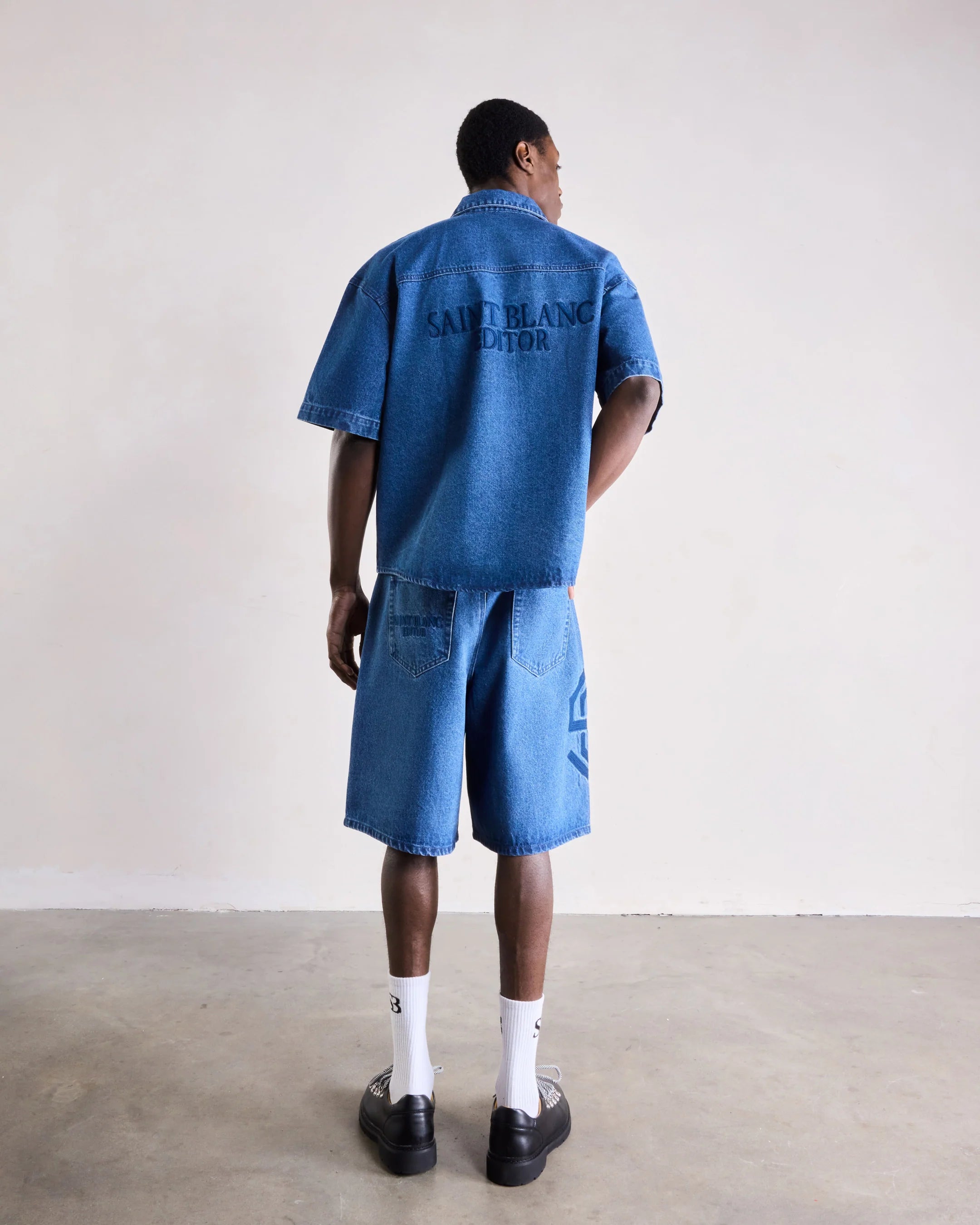 SAINT BLANC EDITOR DENIM SHIRT Blue