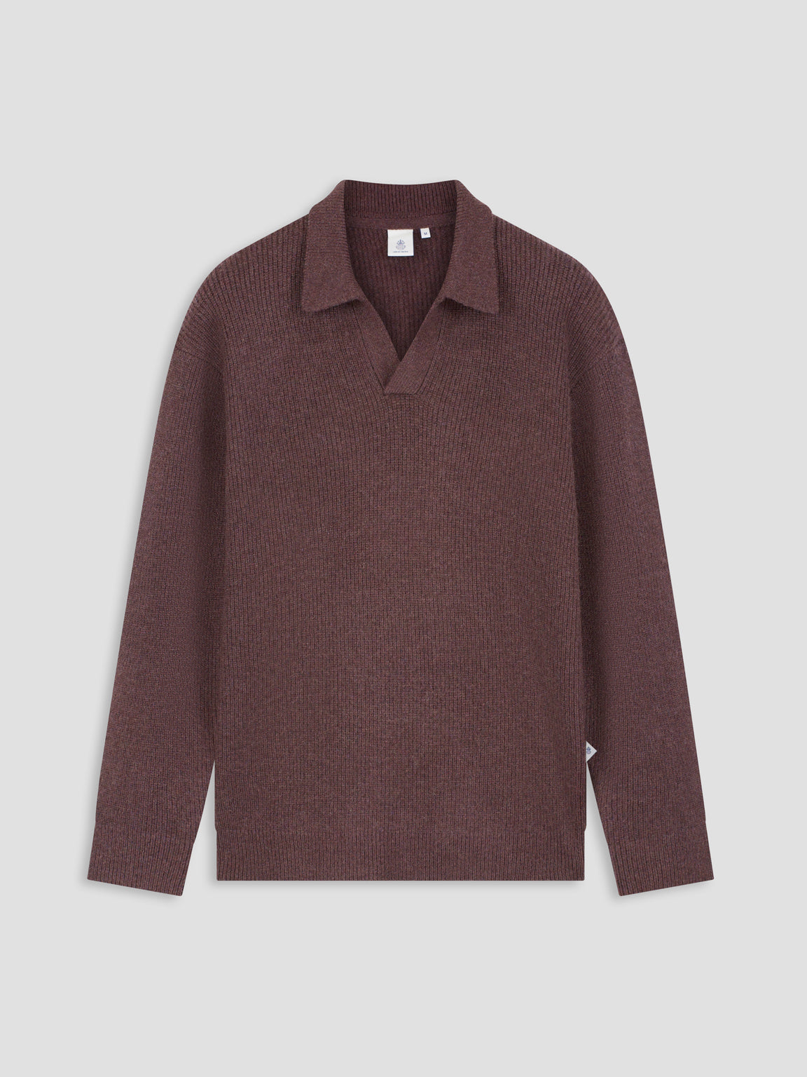 ARES KNITTED POLO Huckleberry