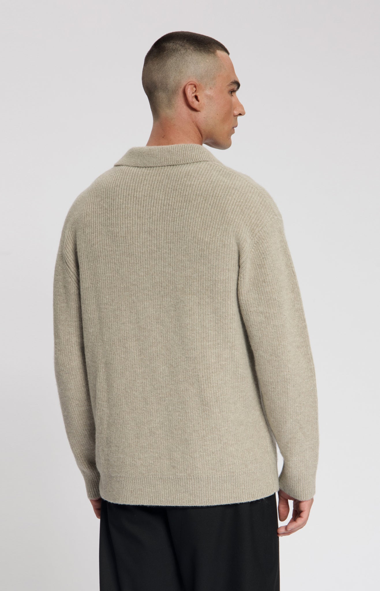 ARES KNITTED POLO Beige