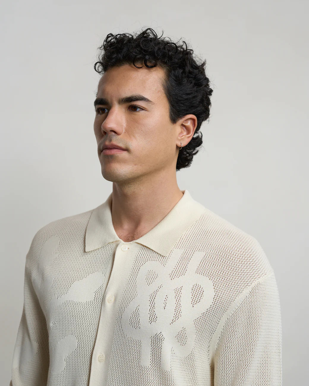FILLING PIECES Knit Longsleeve Breaking Bread Antique White