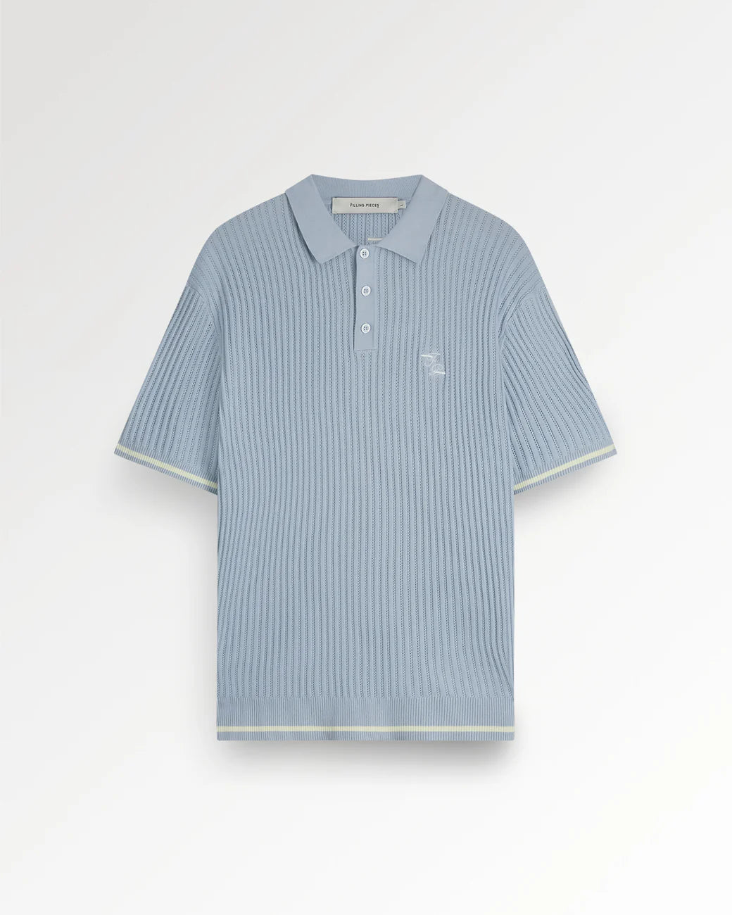 FILLING PIECES Fine Knit Polo Skyway