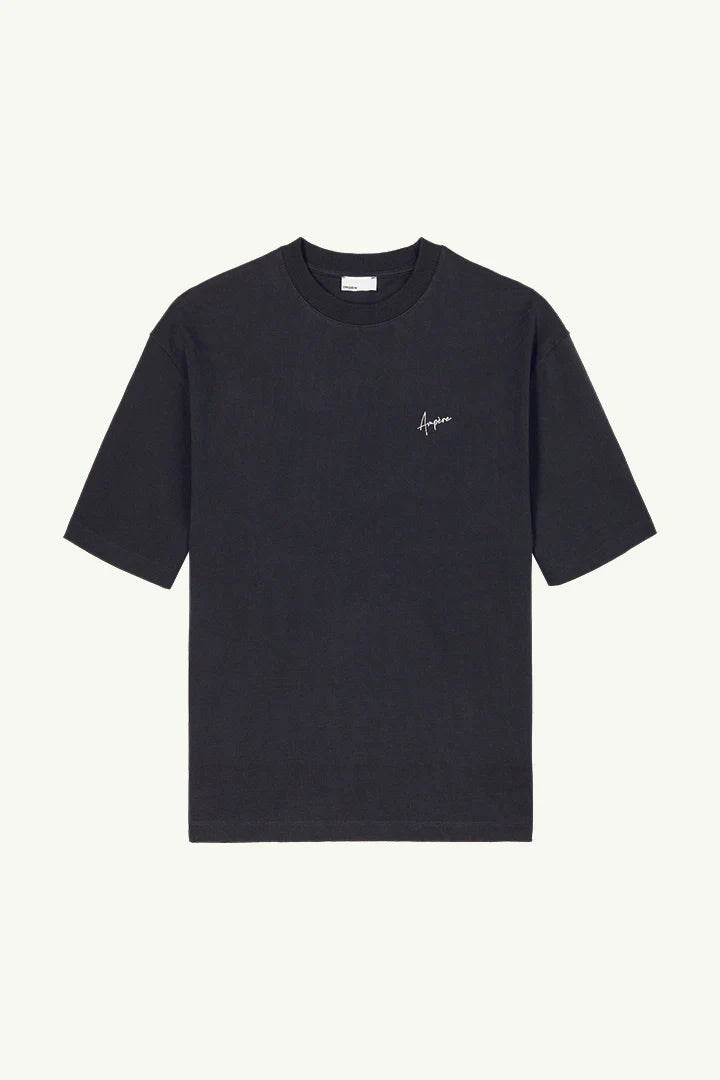 AMPÈRE August Interlock Tee in Pirate Black