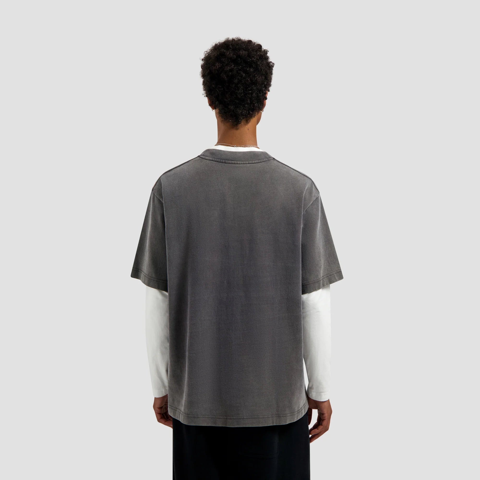 OLAF WASHED STUDIO SS TEE - CHARCOAL