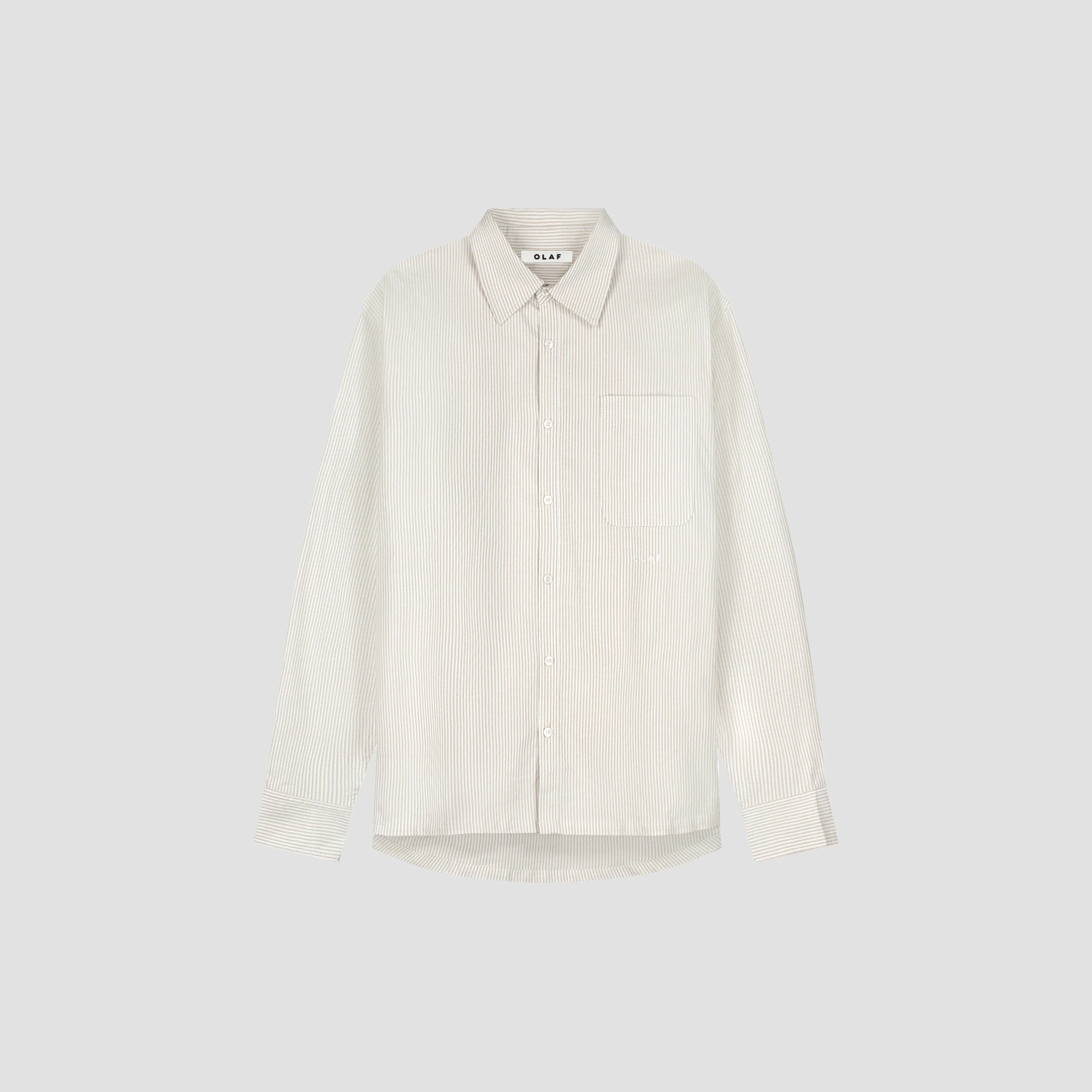 OLAF OVERSIZED STRIPE OXFORD SHIRT Treehouse
