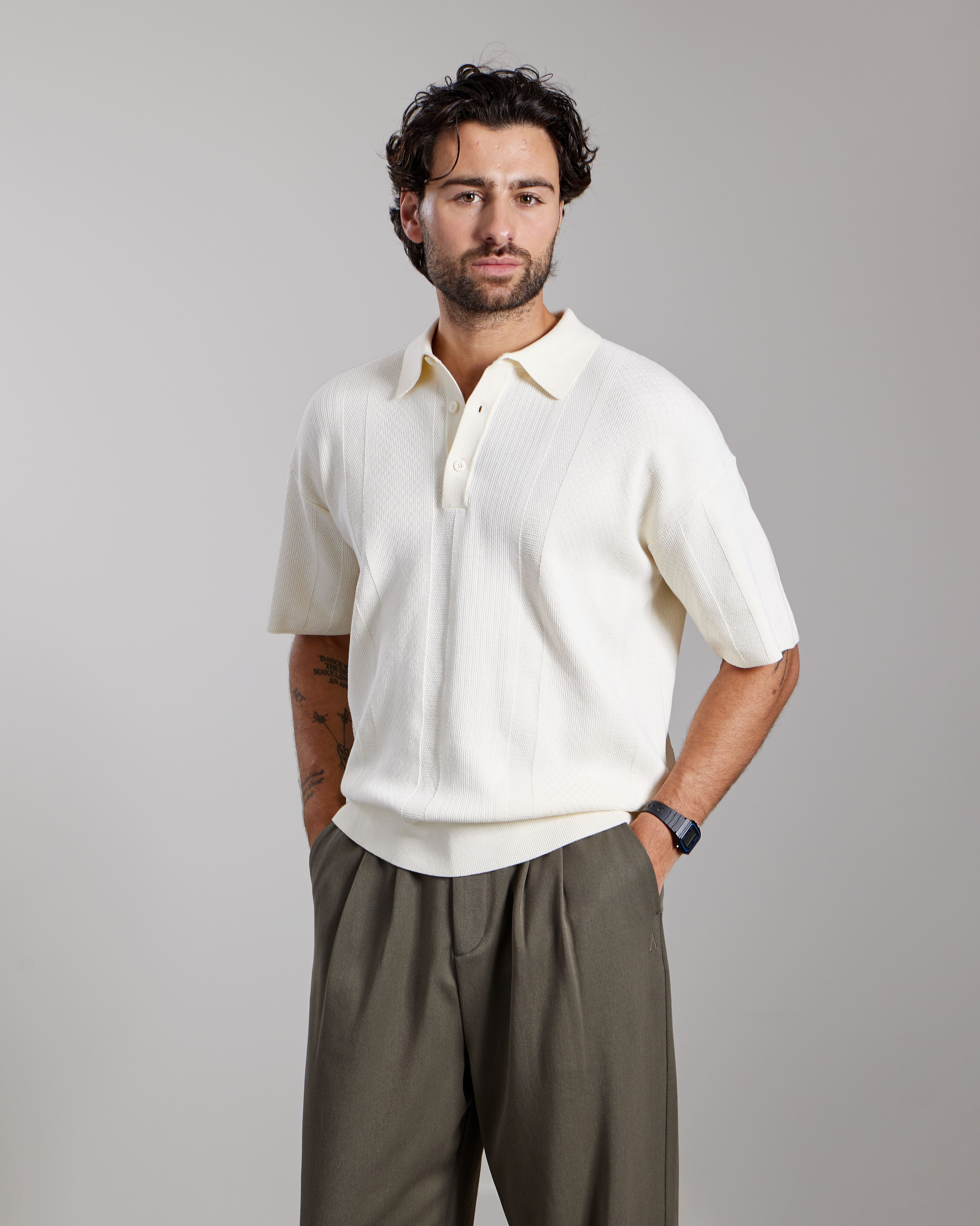 AEDEN RICO POLO Off White