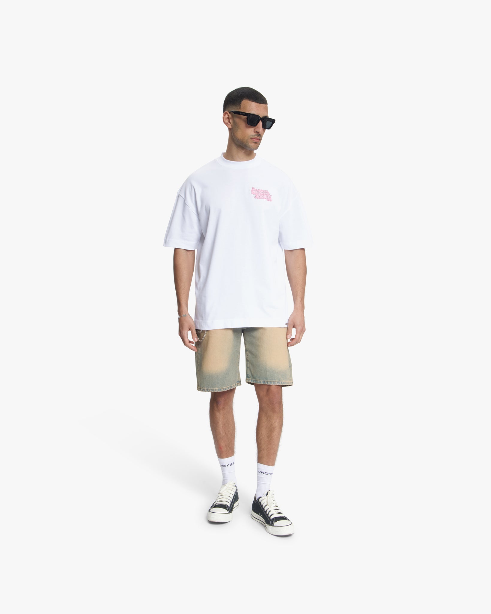 Croyez Fleur Heureuse T-Shirt White