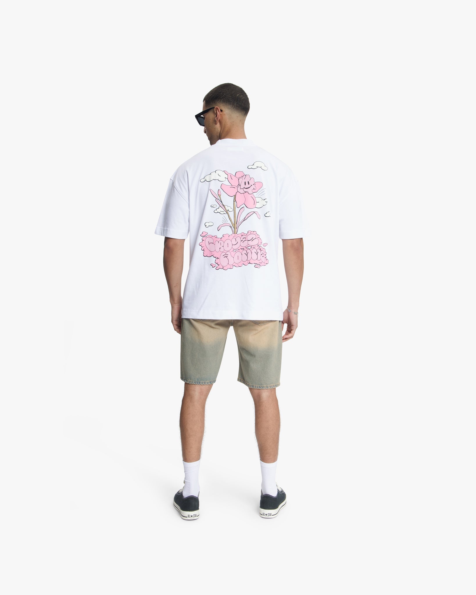 Croyez Fleur Heureuse T-Shirt White