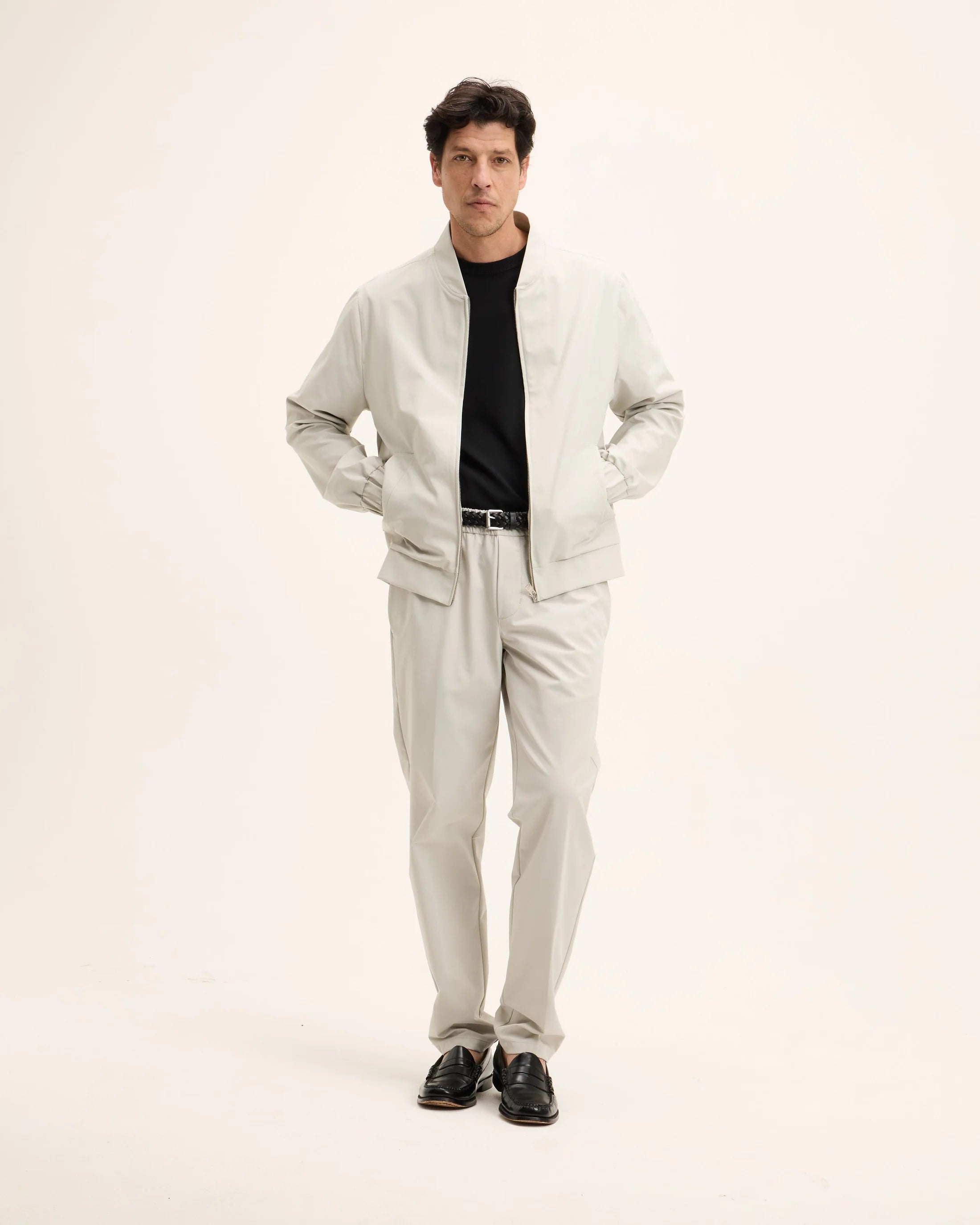 GOOD PEOPLE Jako Zipper Jacket Light Grey