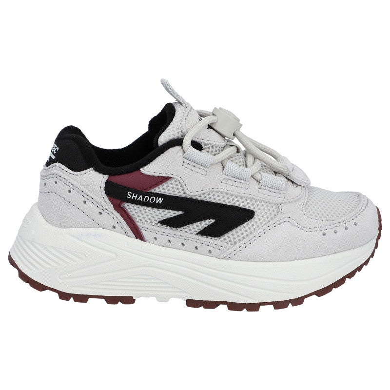 HI-TEC HTS KIDS SHADOW LACE - Star White / Black Beauty / Red Pear