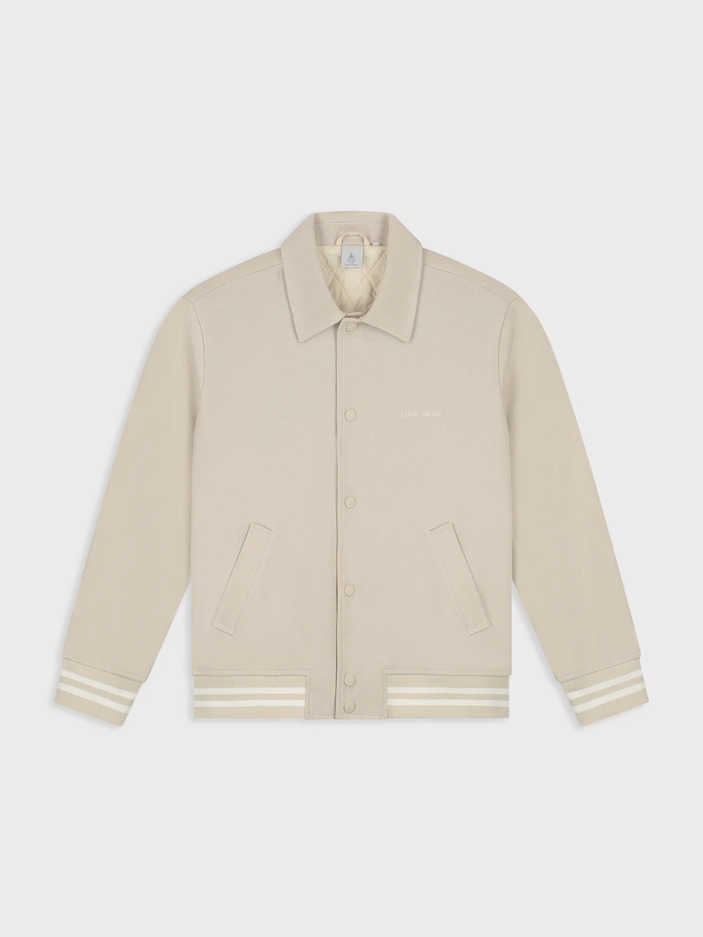 LAW OF THE SEA CLYNE STRUCTURED JERSEY JACKET Sand