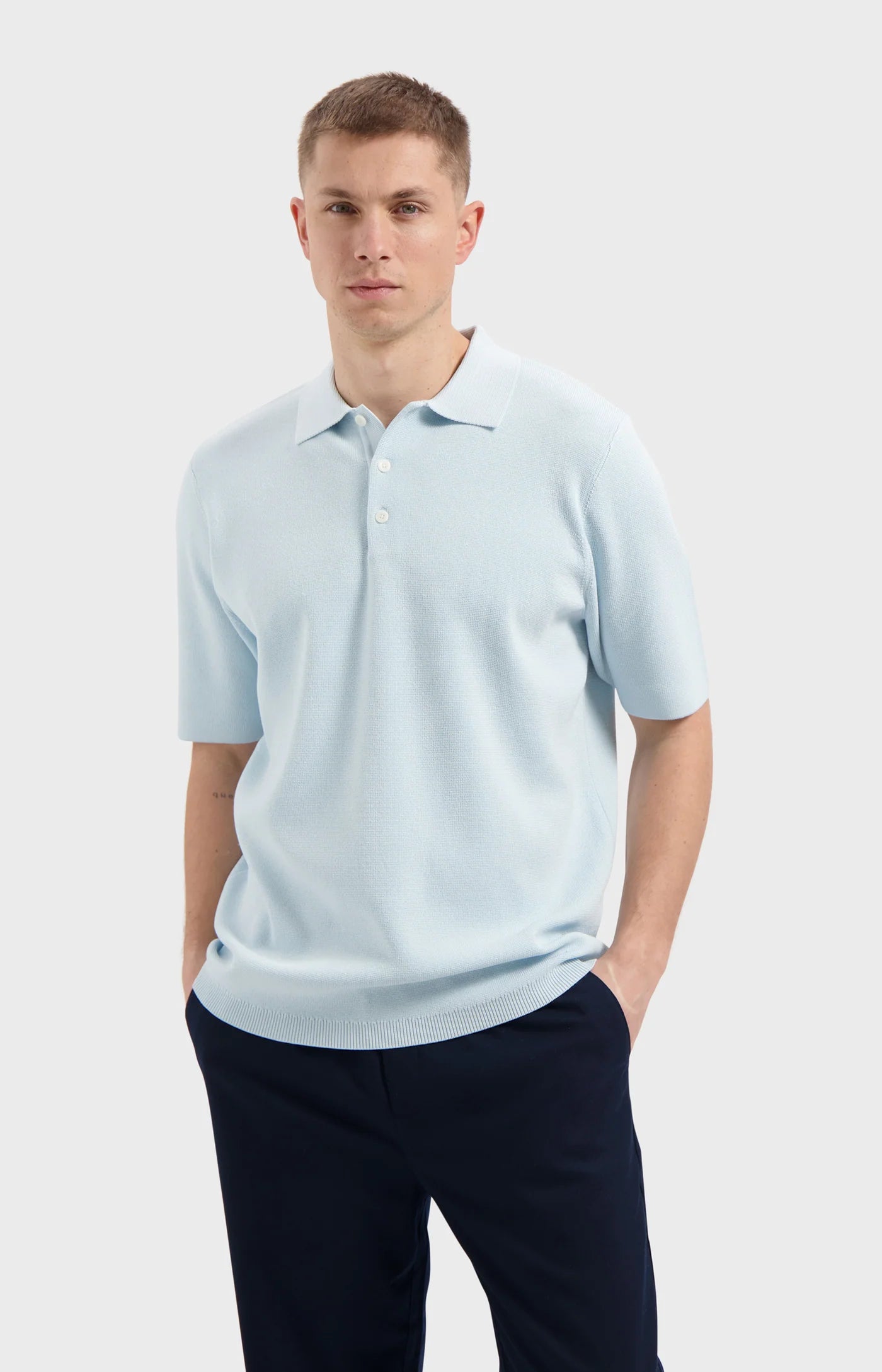 LAW OF THE SEA TIDE MILANO KNITTED POLO Nantucket Breeze