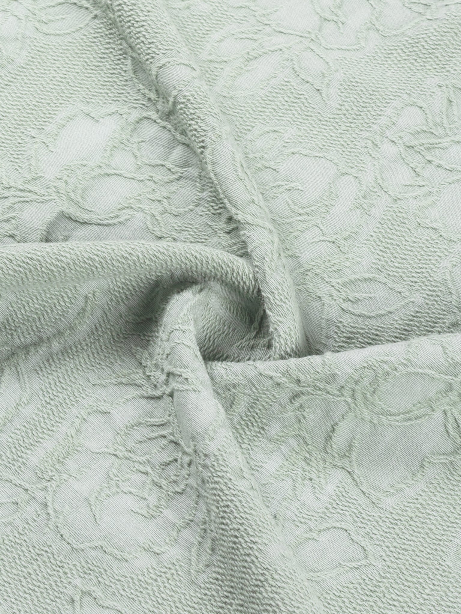 LAW OF THE SEA NAZAIRE GARMENT DYED JACQUARD SHIRT Jadeite