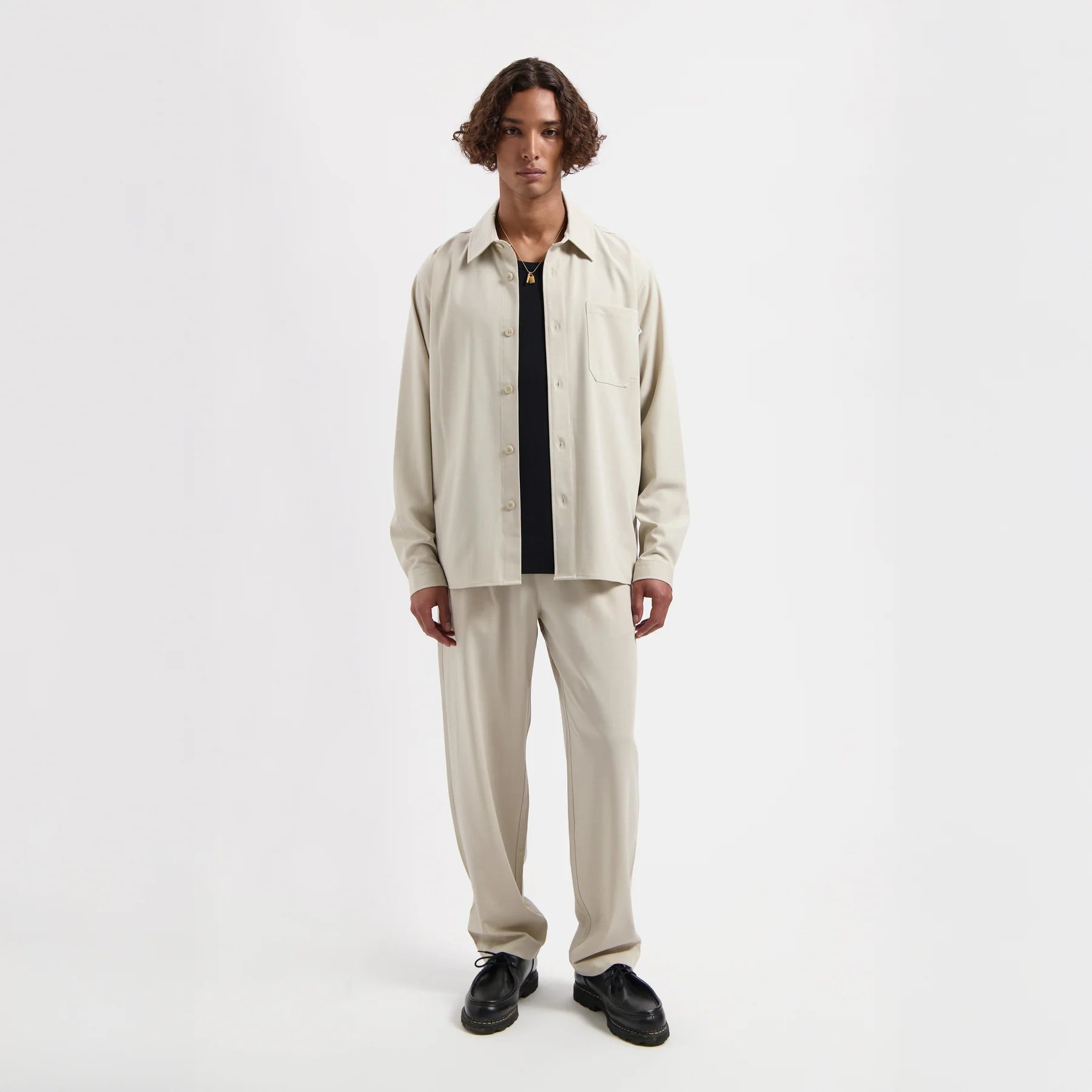 LAW OF THE SEA MARVIK SUIT SHIRT Almond Milk