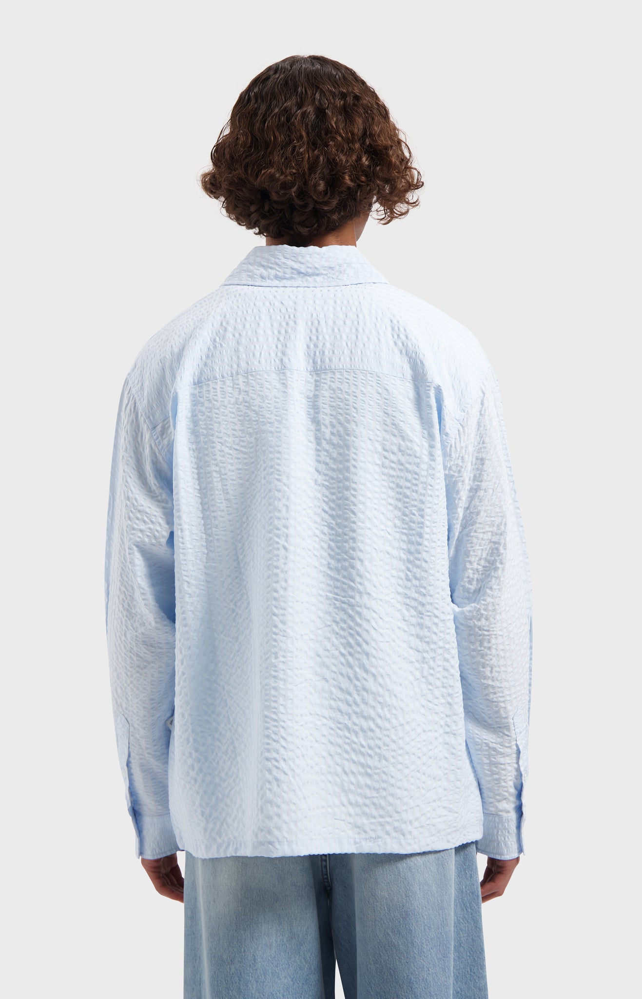LAW OF THE SEA FLEUR STRIPED SEERSUCKER SHIRT Nantucket Breeze