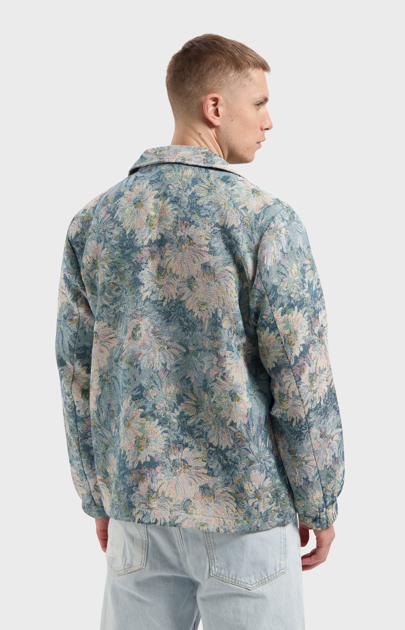 LAW OF THE SEA FERREN JACQUARD SHIRTJACKET Denim Blue