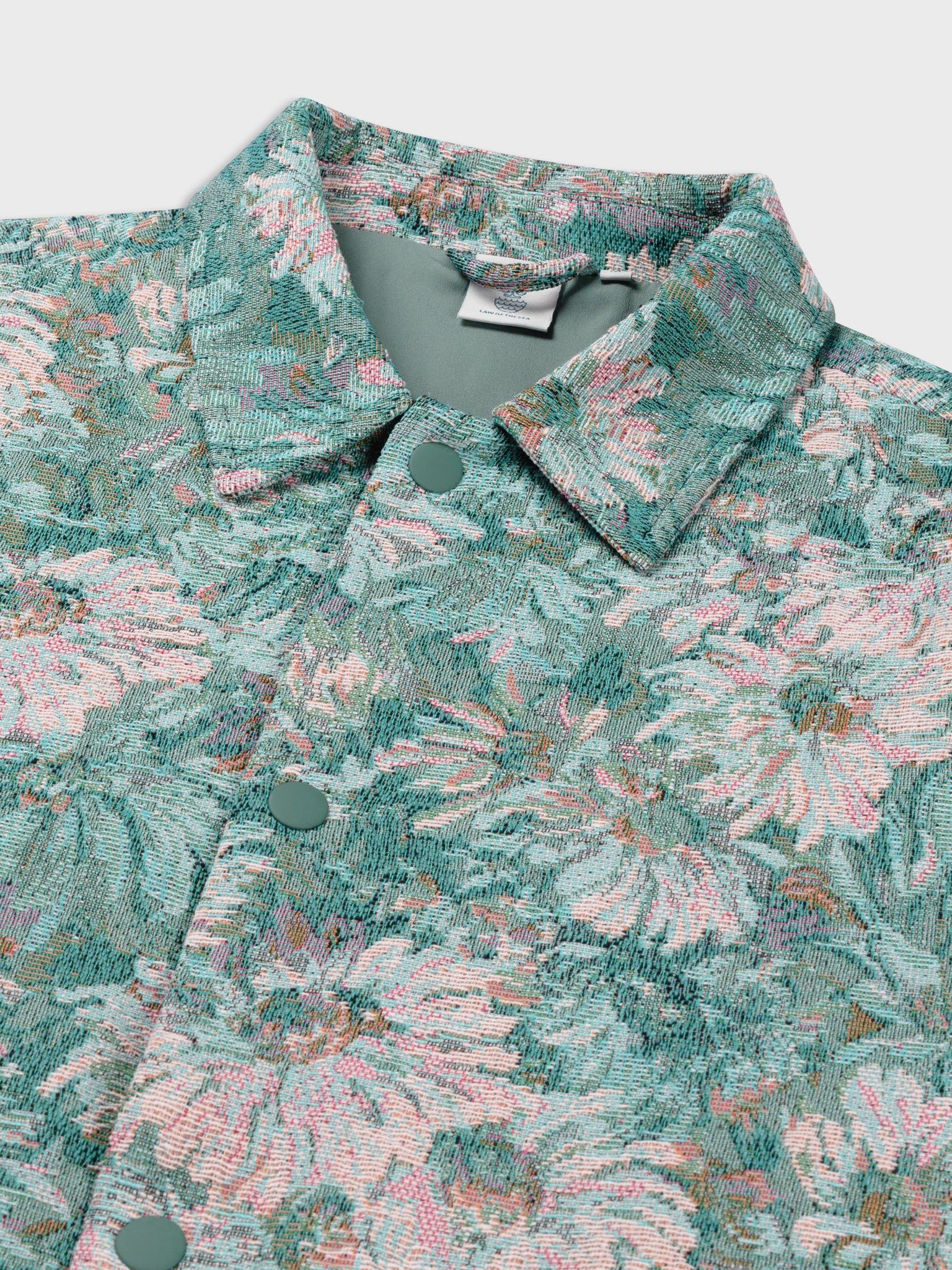 LAW OF THE SEA FERREN JACQUARD SHIRTJACKET Denim Blue