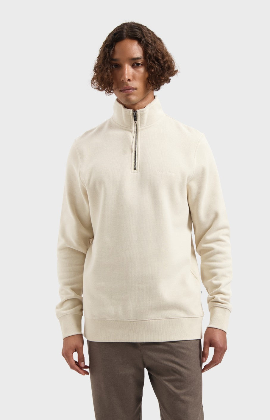 LAW OF THE SEA MIND HALFZIP SWEAT Almond Milk