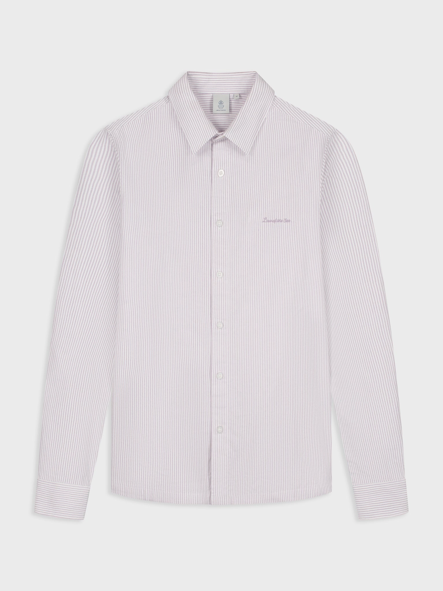LAW OF THE SEA ARTISAN OXFORD STRIPE SHIRT Purple