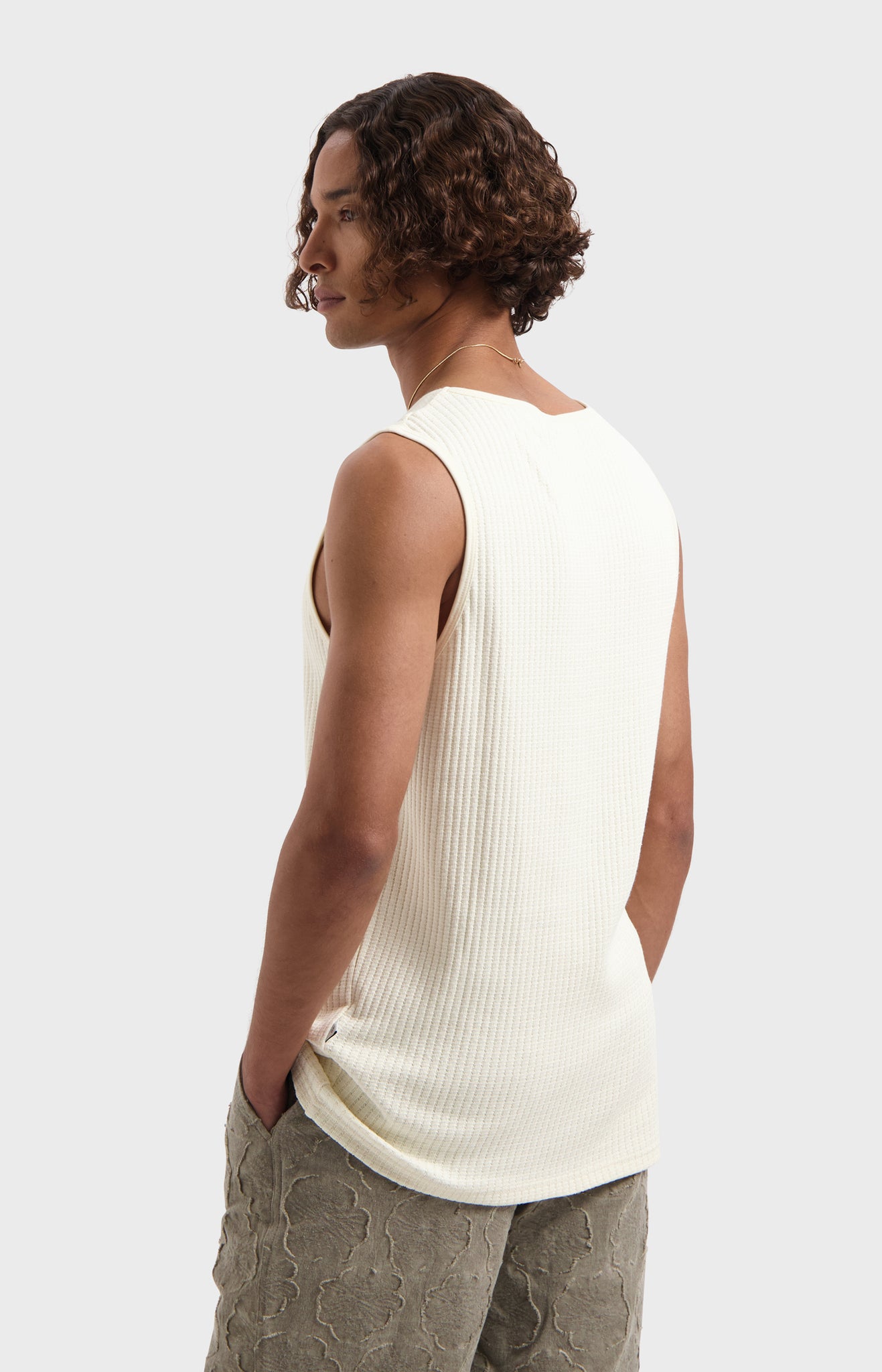 LAW OF THE SEA THALOR RIBBED SINGLET Coconut Milk