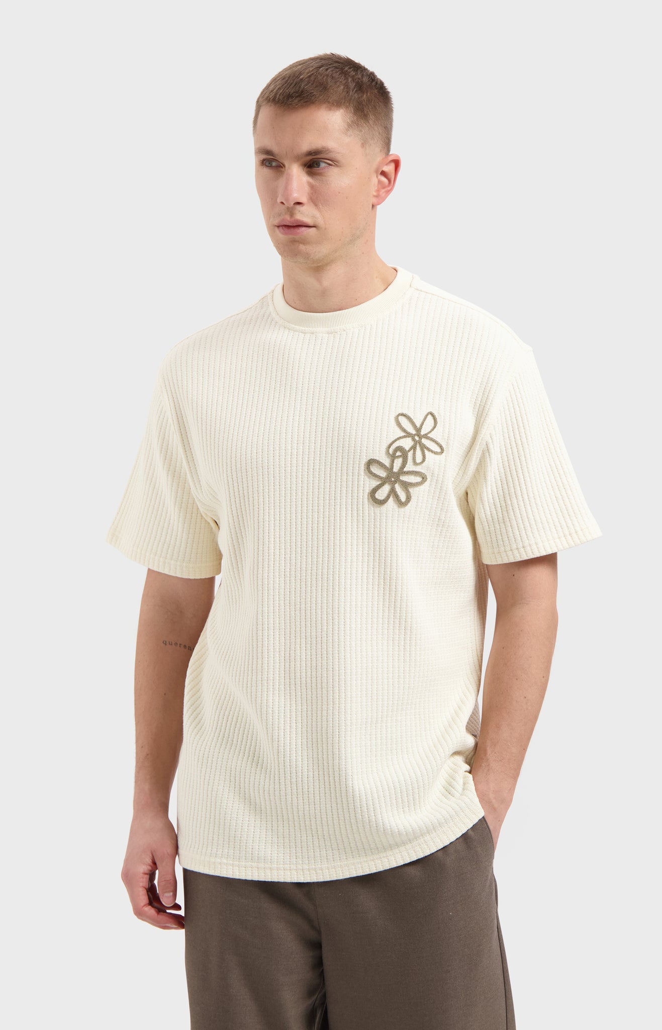 LAW OF THE SEA SALOR RIBBED T-SHIRT Coconut Milk