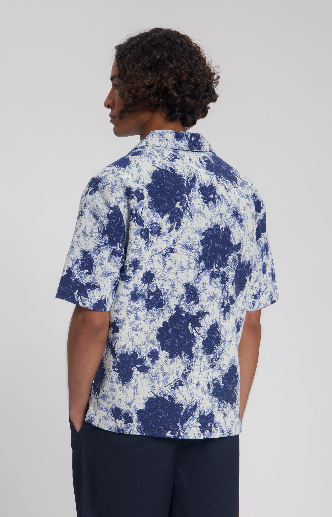 LAW OF THE SEA ÉCLAT JACQUARD SHIRT Dutch Blue