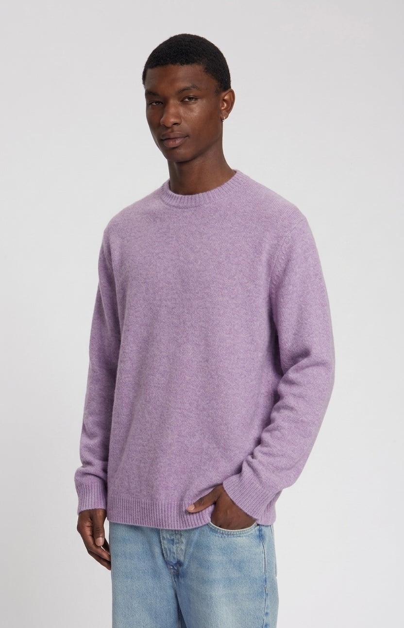 LAW OF THE SEA DANU KNITTED CREWNECK Elderberry