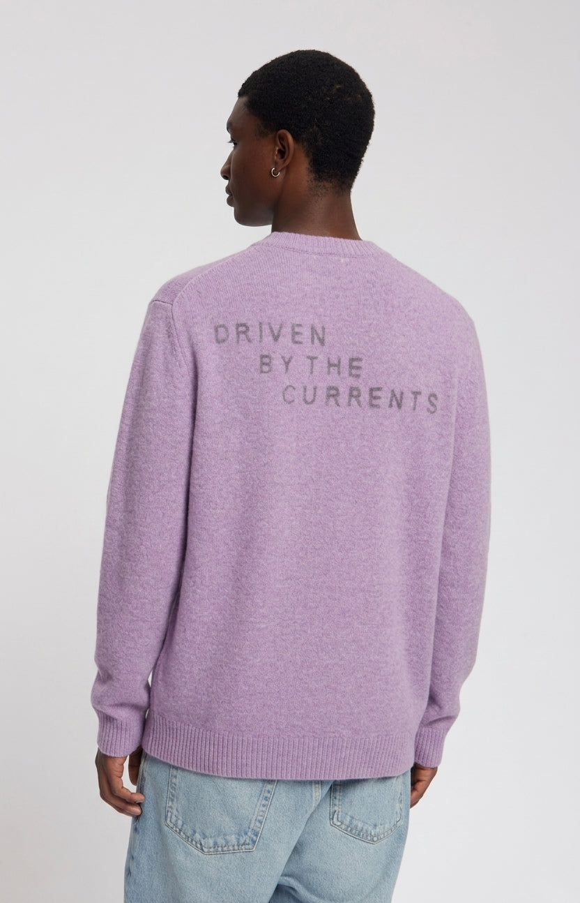 LAW OF THE SEA DANU KNITTED CREWNECK Elderberry