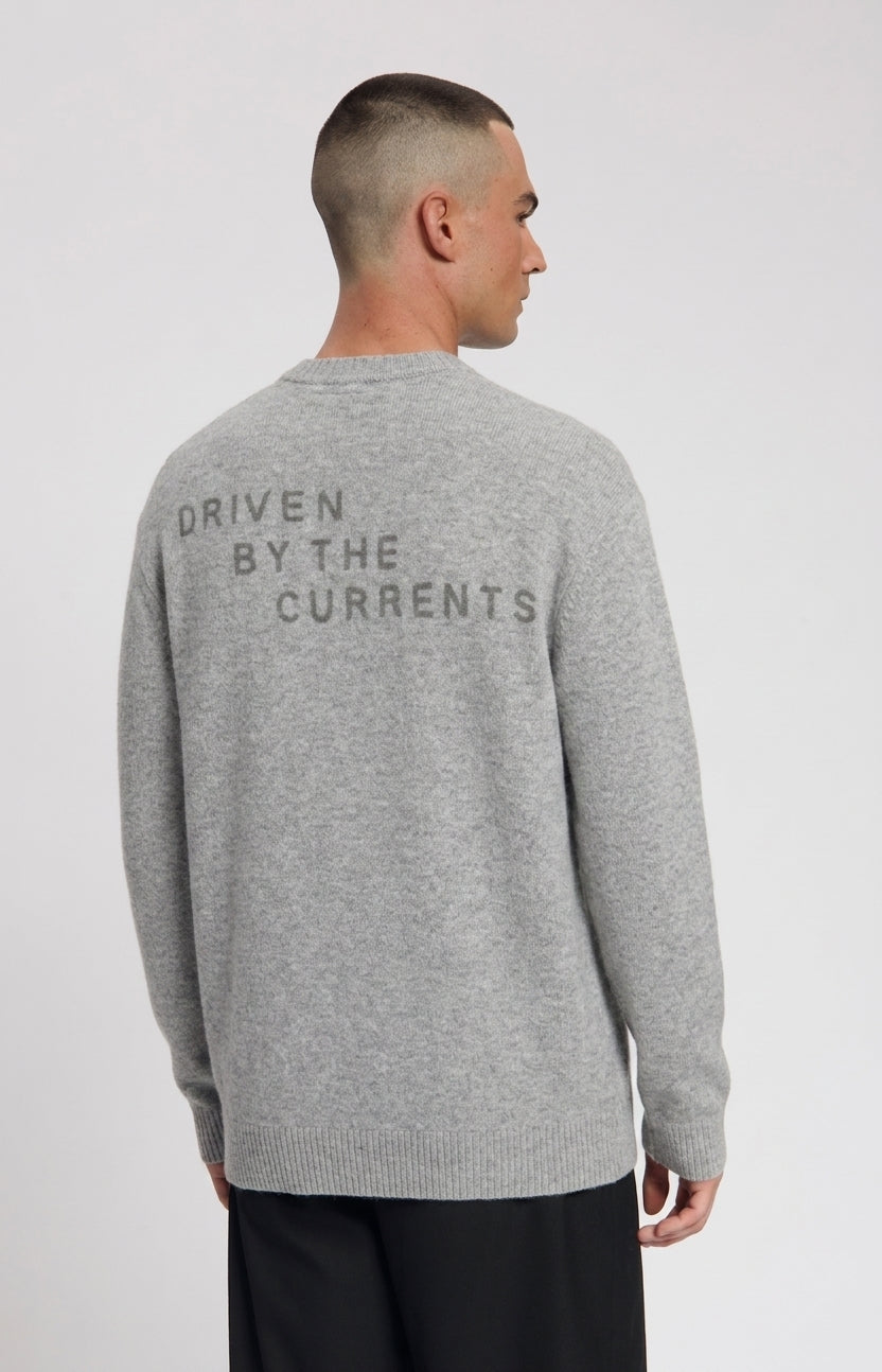 LAW OF THE SEA DANU KNITTED CREWNECK Grey Melange
