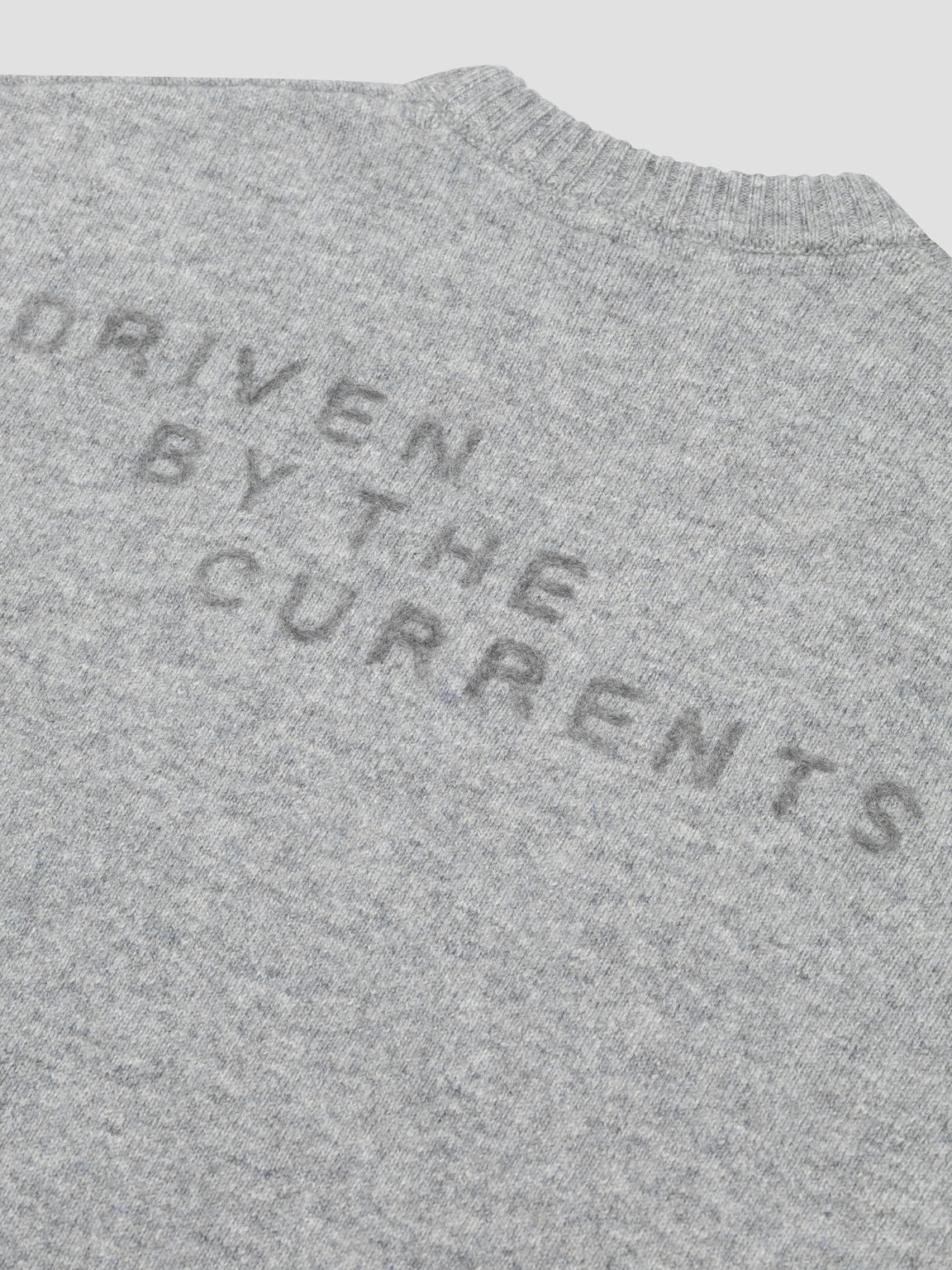 LAW OF THE SEA DANU KNITTED CREWNECK Grey Melange