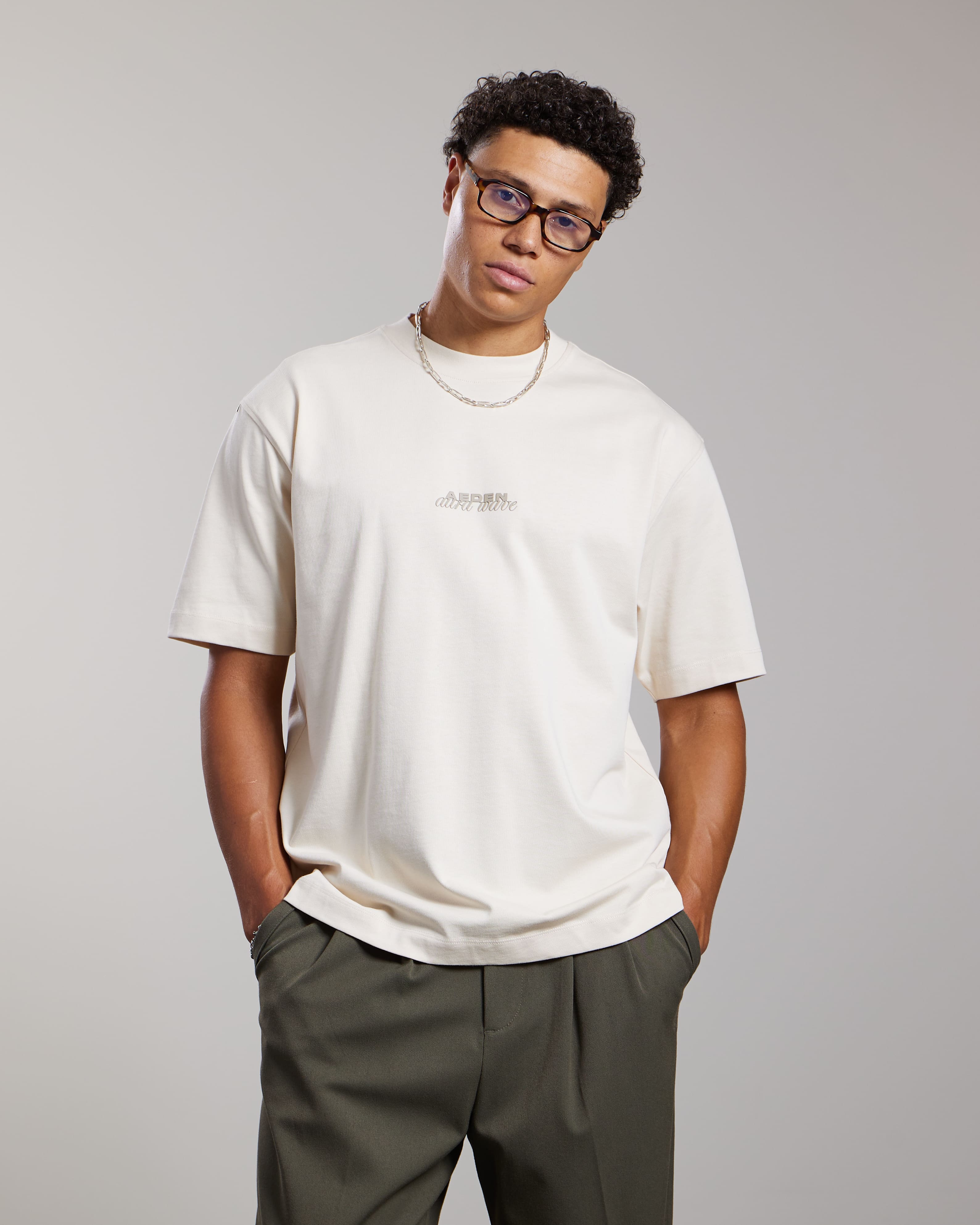 AEDEN LUCIUS TEE WHITE