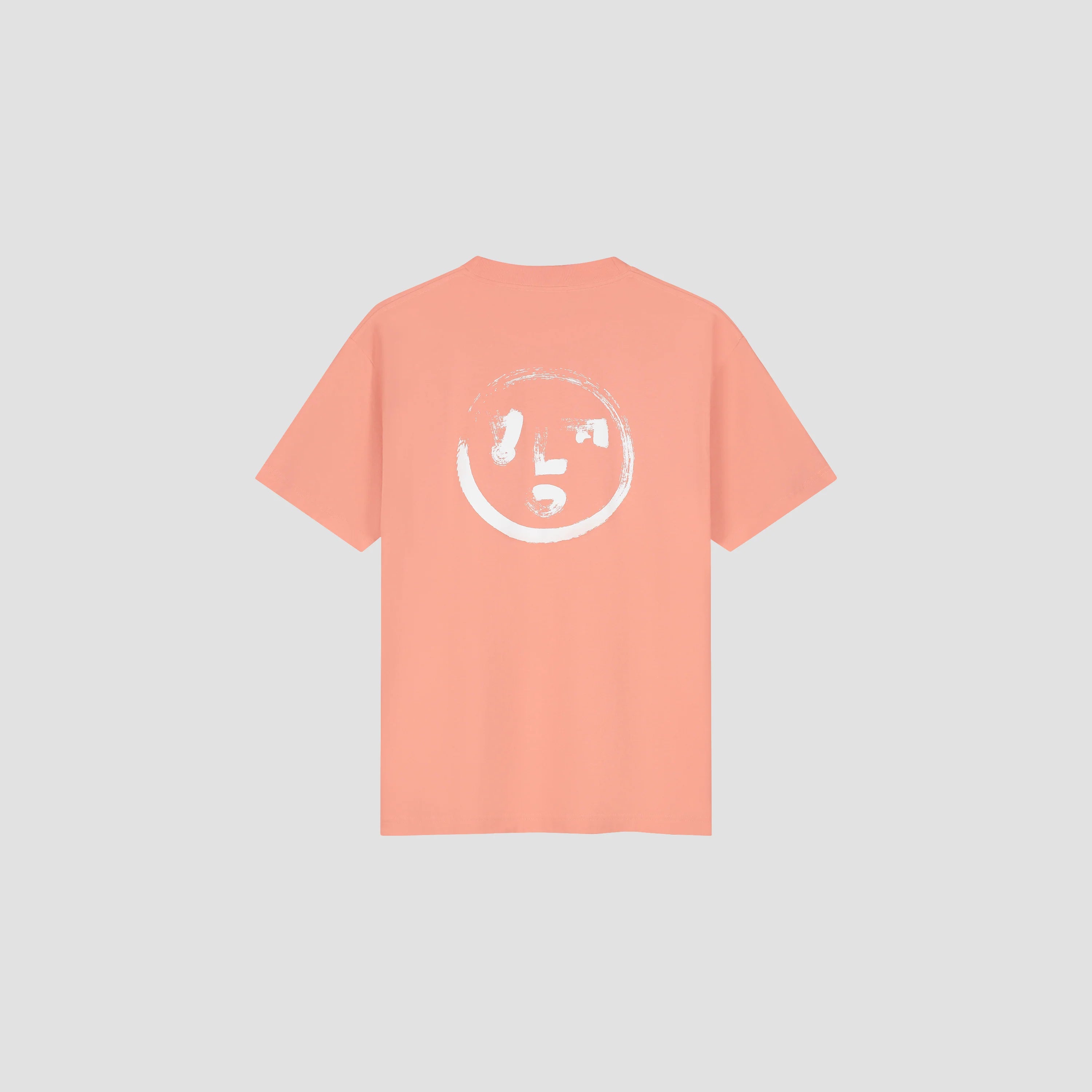 OLAF BRUSHSTROKE FACE TEE - BURNT CORAL