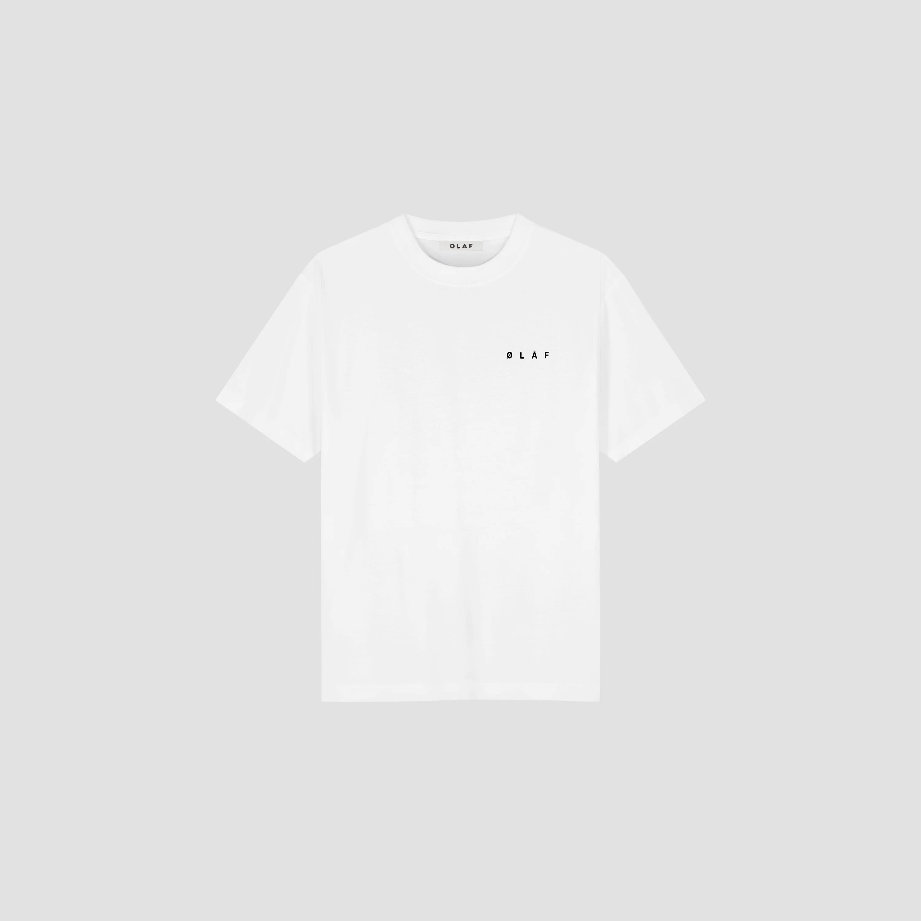 OLAF TAPED EASEL SS TEE - OPTICAL WHITE