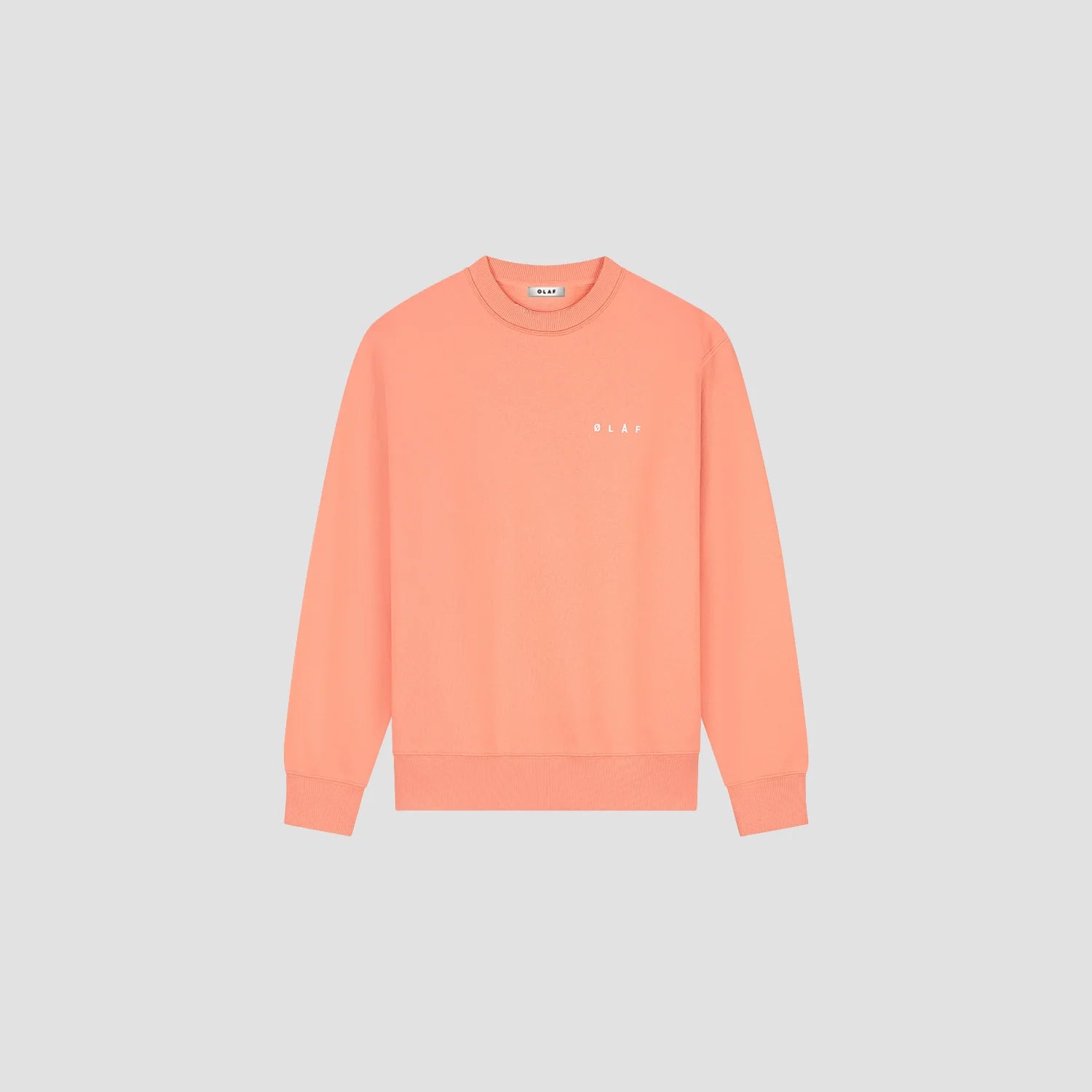 OLAF BRUSHSTROKE FACE CREWNECK Burnt Coral