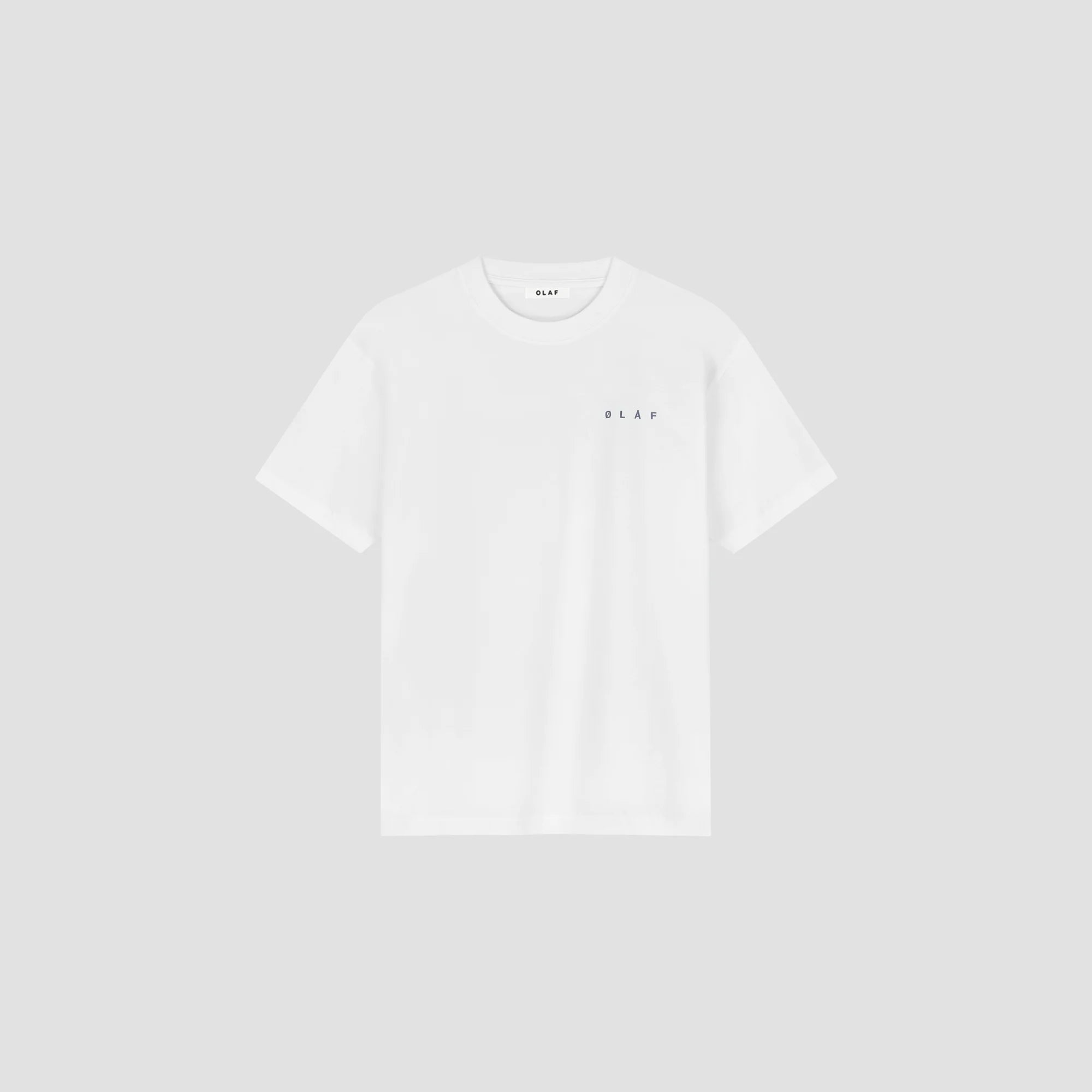 OLAF DOTTED FACE TEE - OPTICAL WHITE