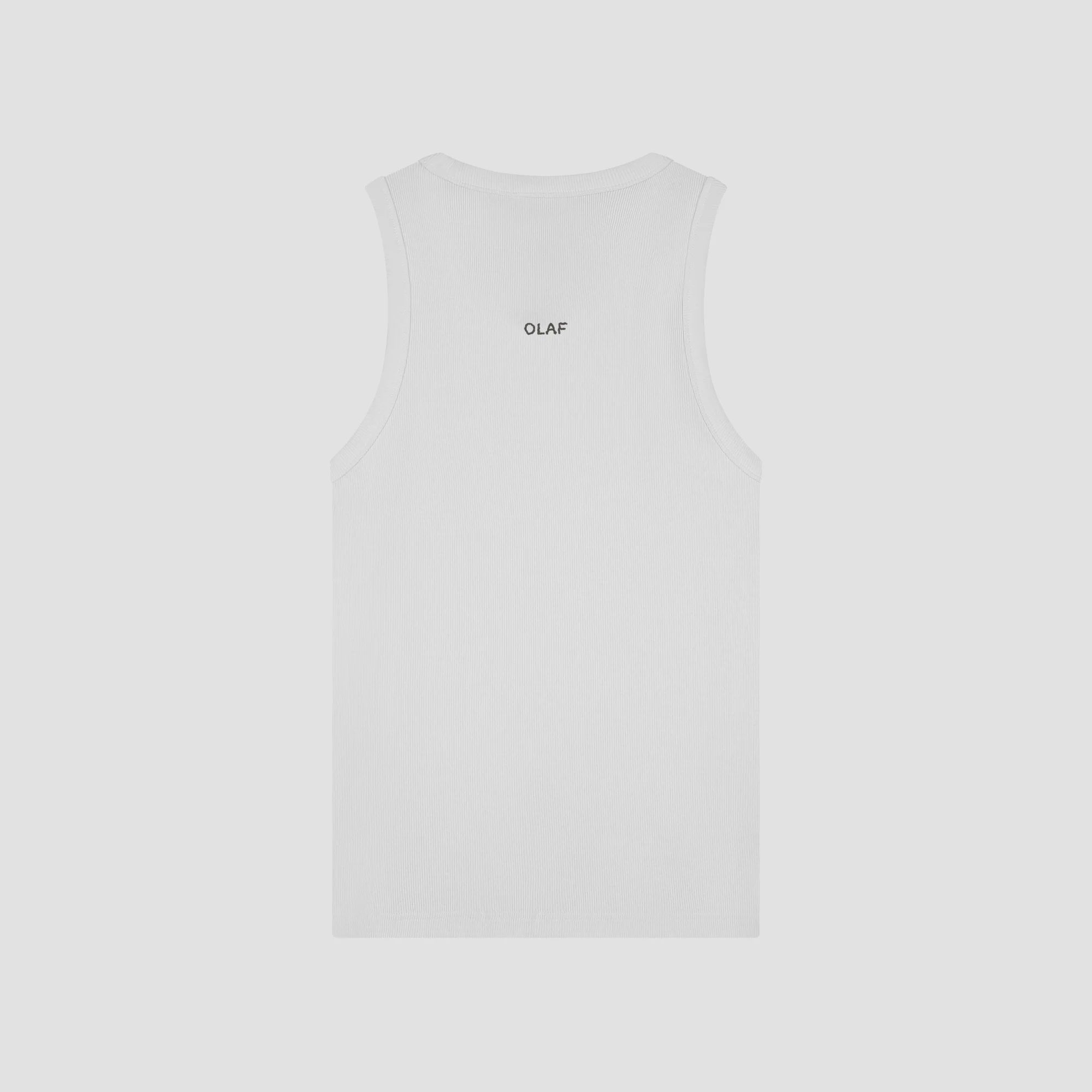 OLAF ESSENTIAL RIB TANK TOP - OPTICAL WHITE
