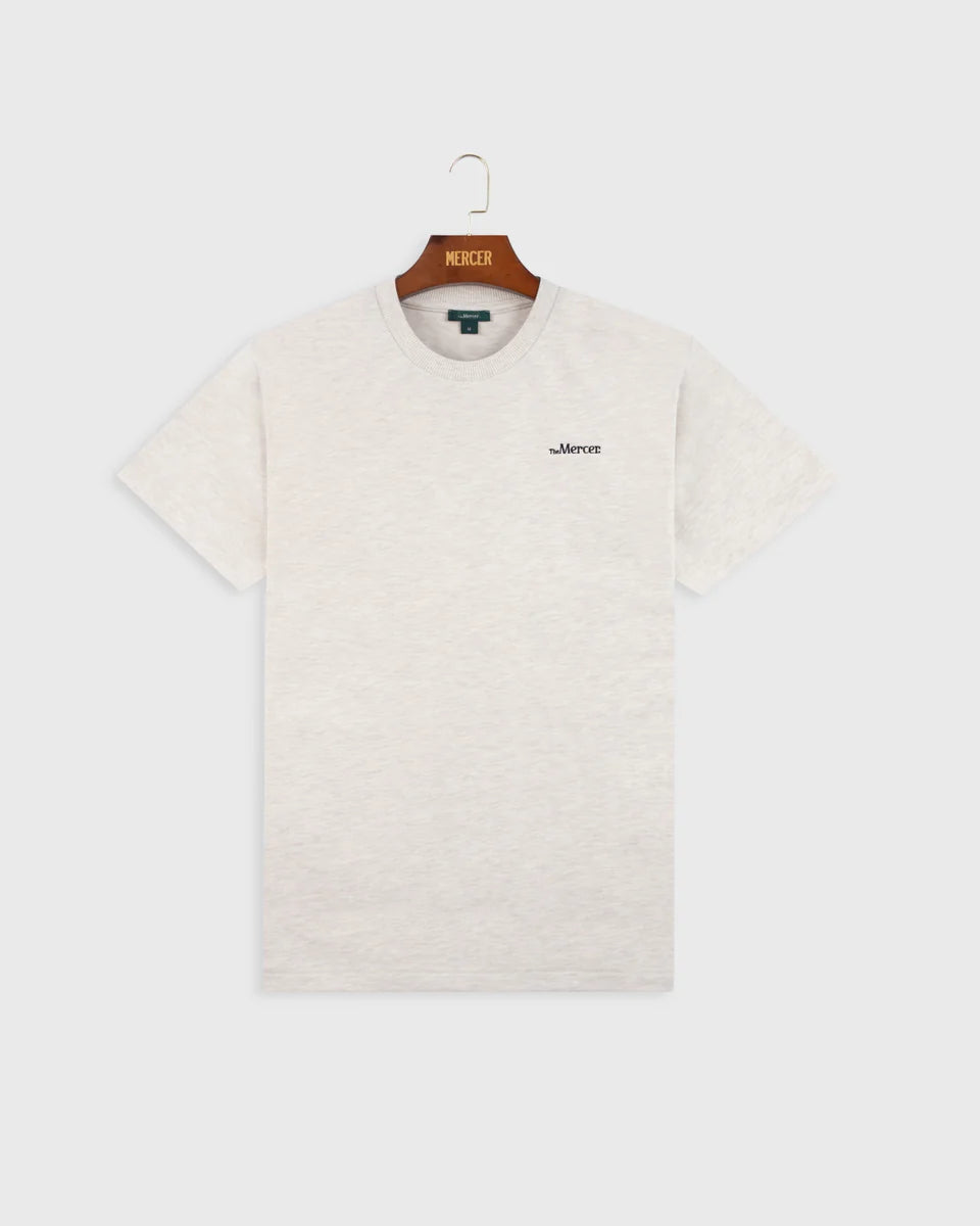 MERCER The Mercer Logo Tee Off White
