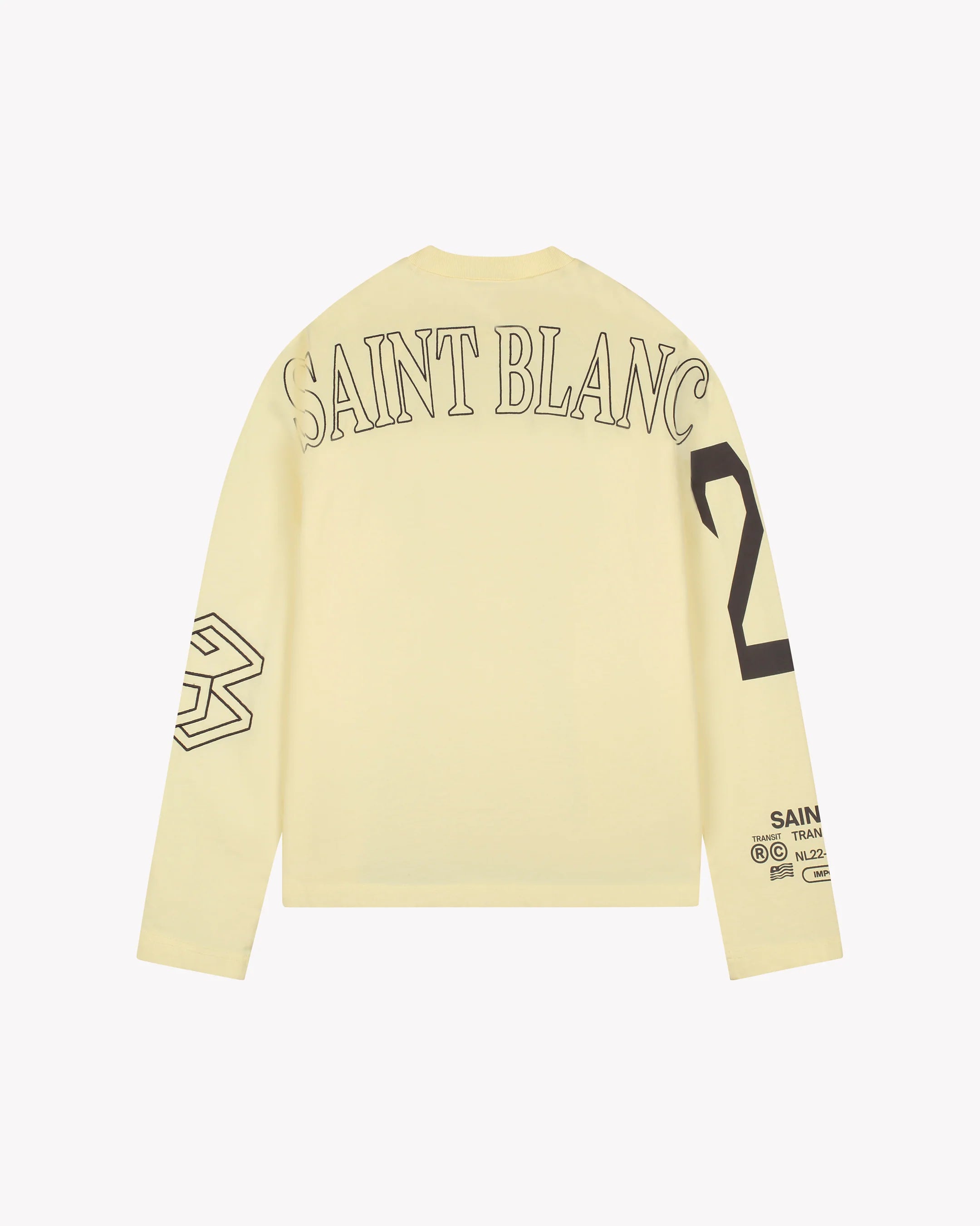 SAINT BLANC MULTI LOGO RAGLAN LONGSHIRT Yellow
