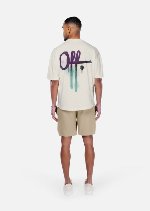 OFF THE PITCH GRAFFITY OVERSIZED TEE Off White