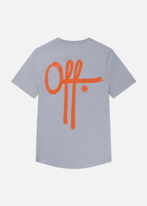 OFF THE PITCH FULLSTOP SLIM FIT TEE Light Blue
