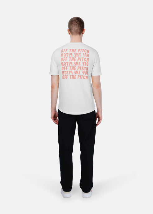 OFF THE PITCH DUPLICATE REGULAR FIT TEE White