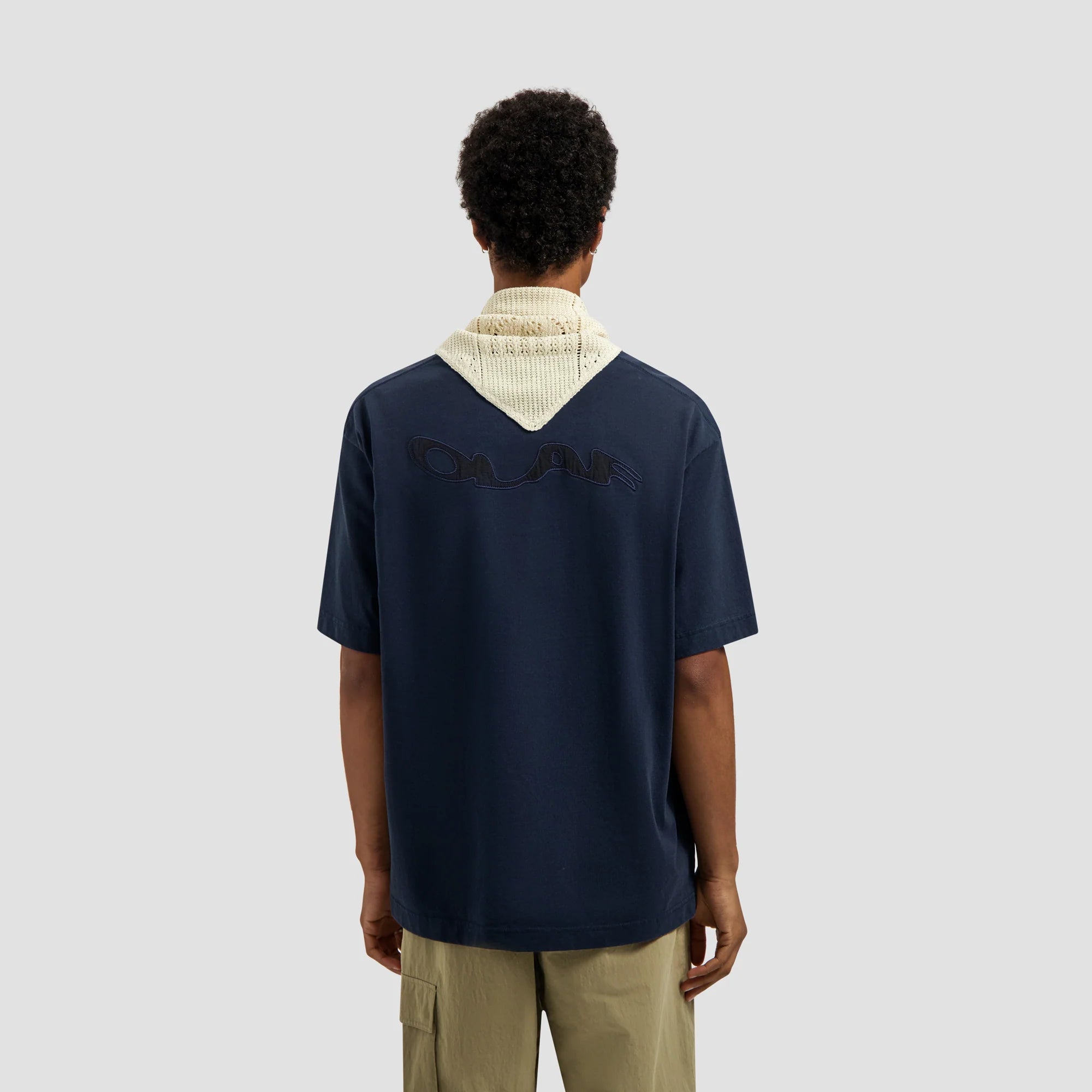 OLAF RIPSTOP APPLIQUE RELAXED TEE Navy