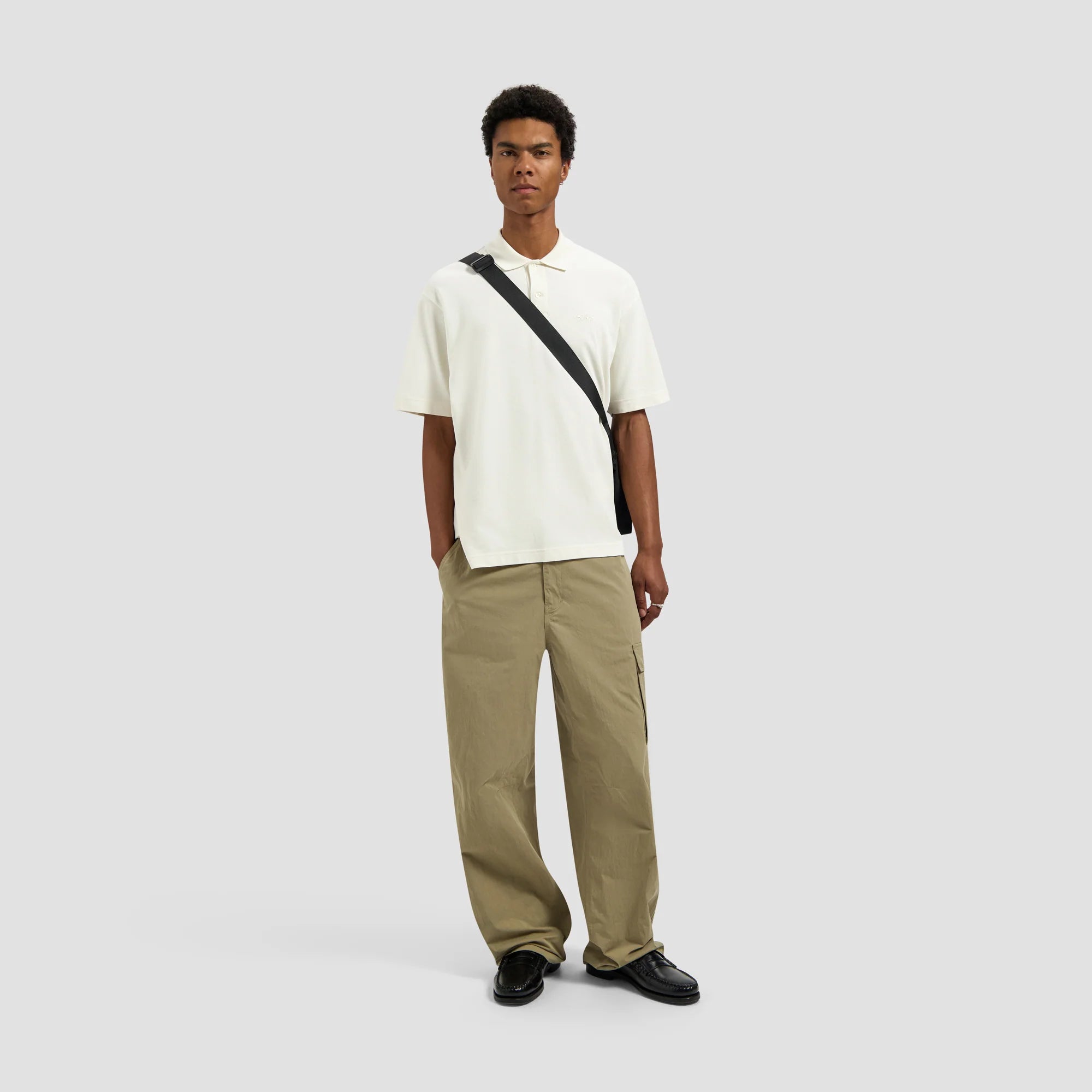 OLAFSIGNATURE PIQUE POLO - OFF WHITE