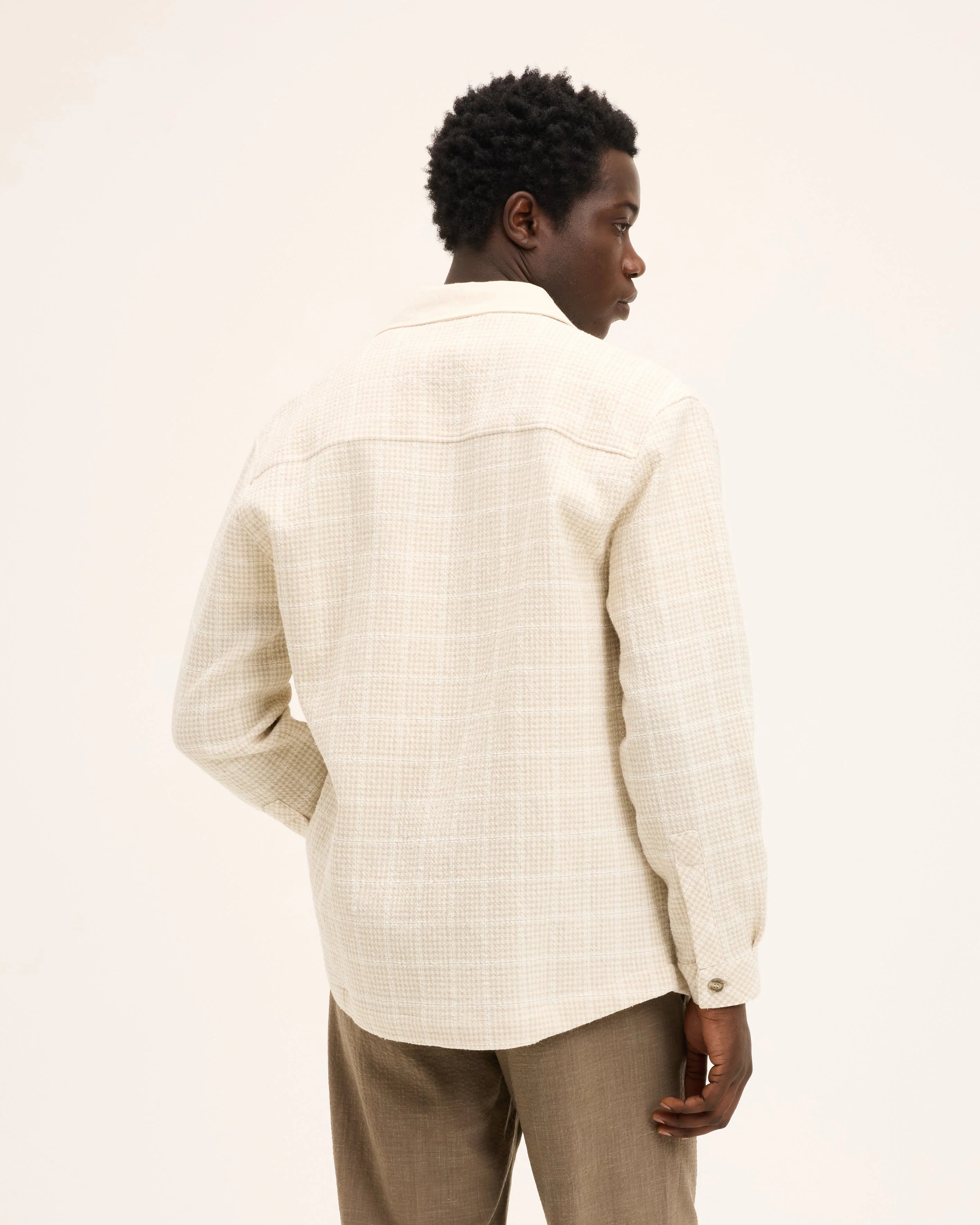 GOOD PEOPLE Sap Full Zip Jacket Off White
