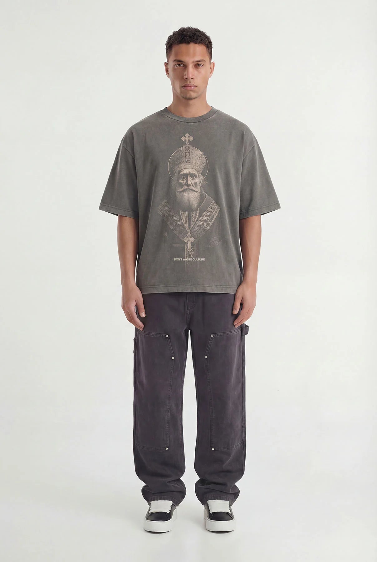 DON'T WASTE CUTURE TENRIKO T-SHIRT | WASHED BLACK