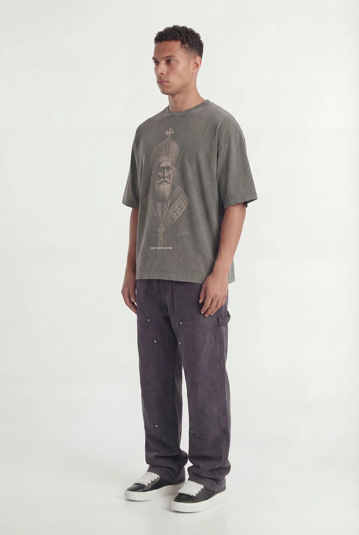 DON'T WASTE CUTURE TENRIKO T-SHIRT | WASHED BLACK