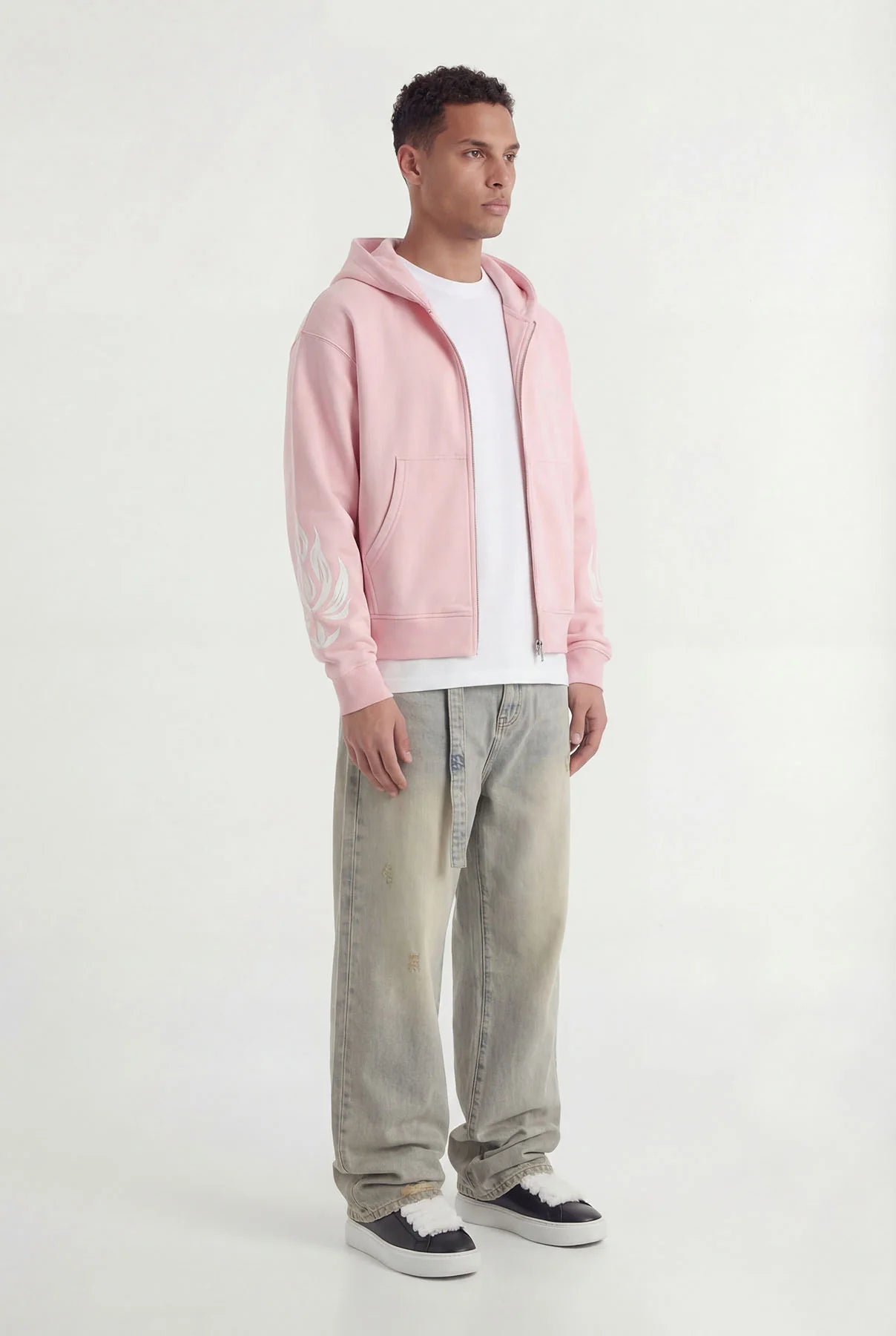 DON'T WASTE CULTURE WESANDRA ZIP-HOODIE | OLD PINK