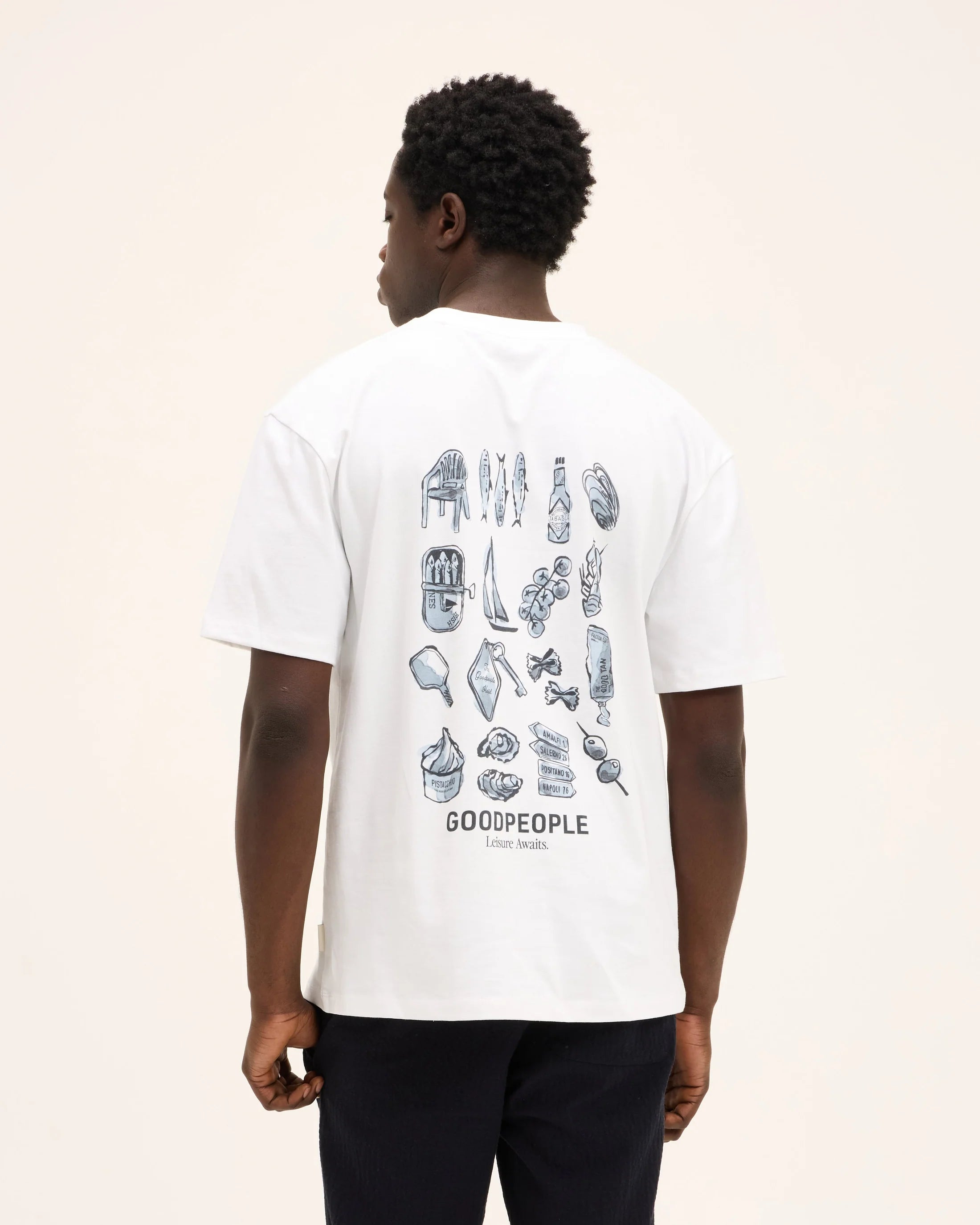 GOOD PEOPLE Tax Artwork Tee White