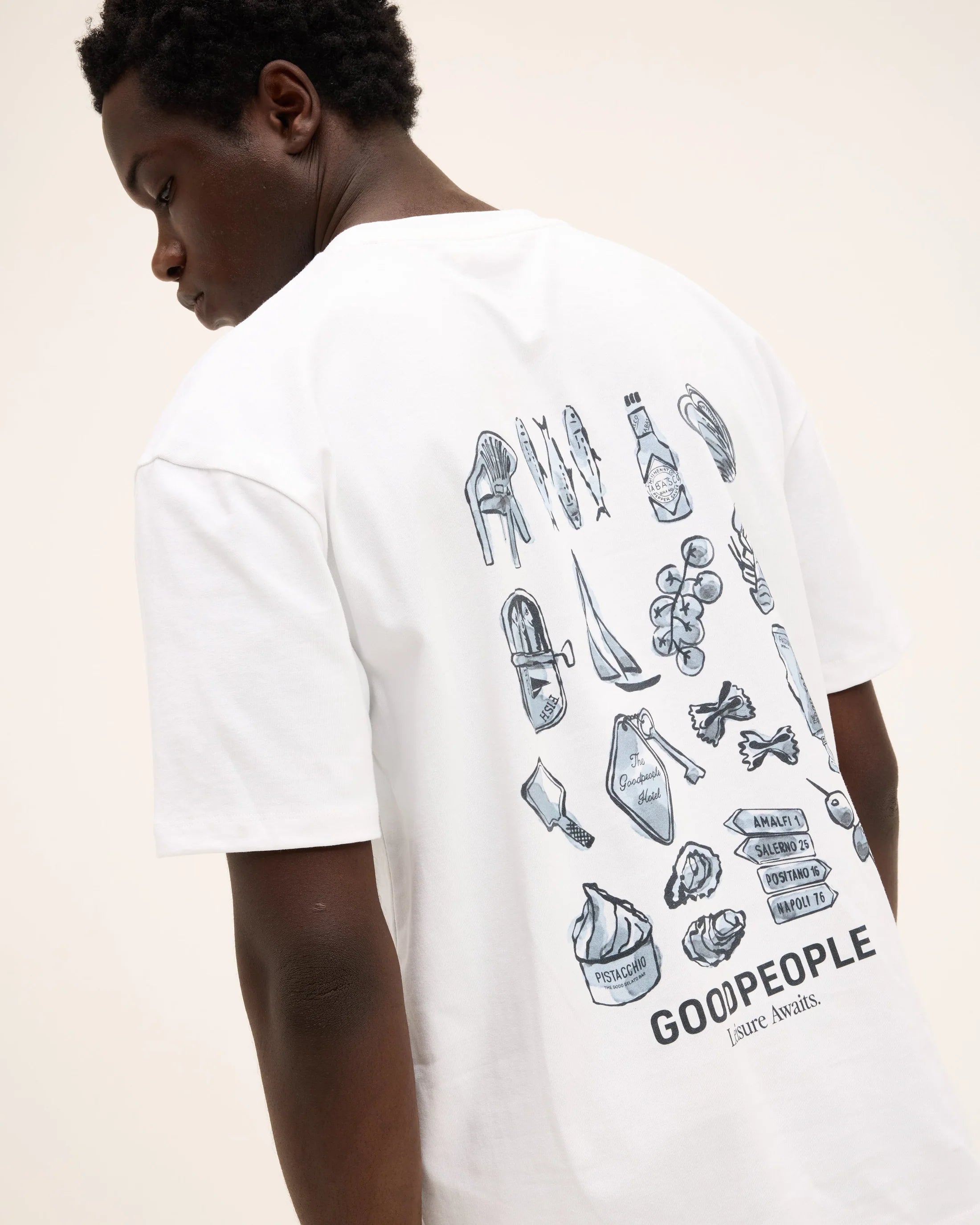 GOOD PEOPLE Tax Artwork Tee White