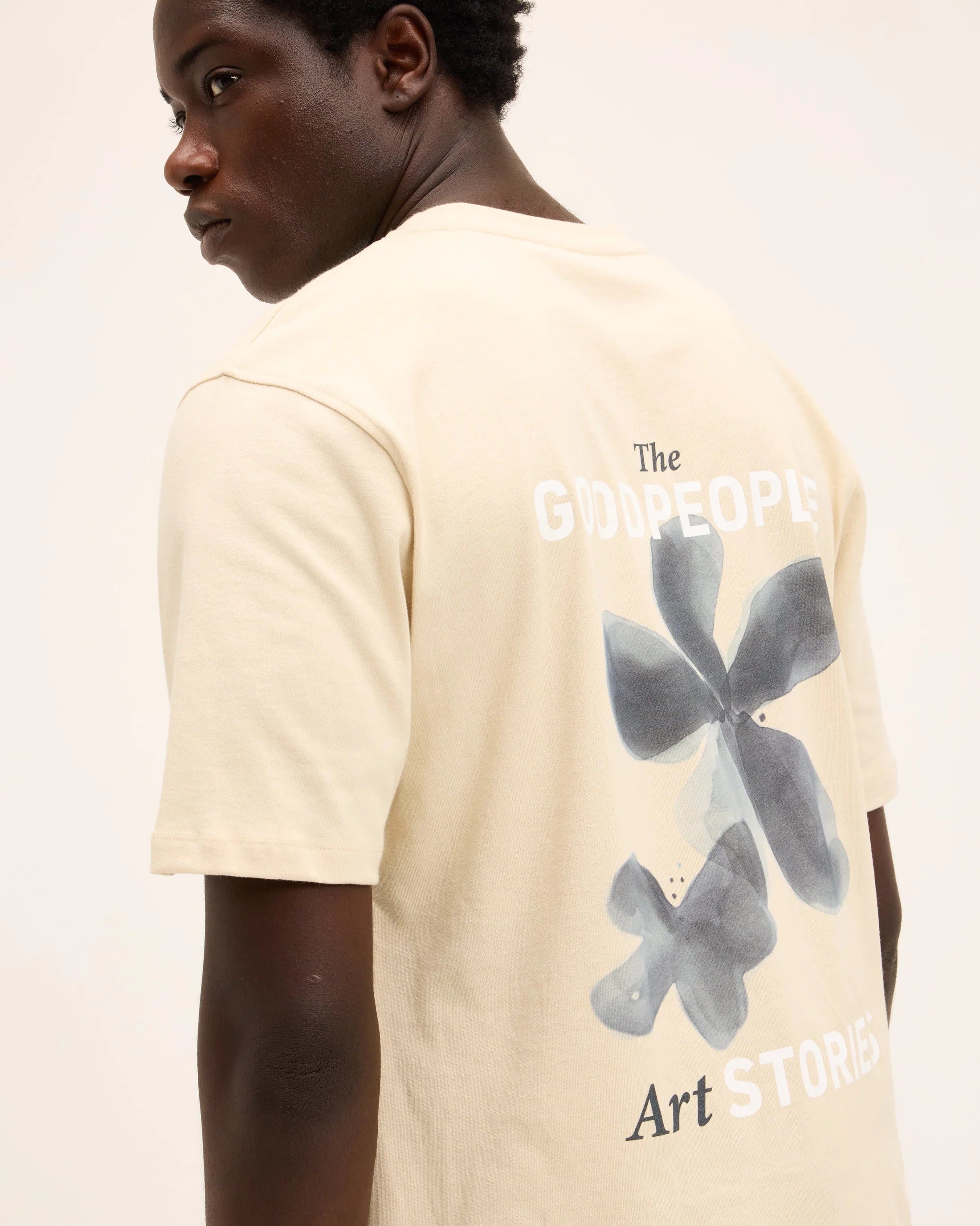 GOOD PEOPLE Tex Artwork Tee Sand