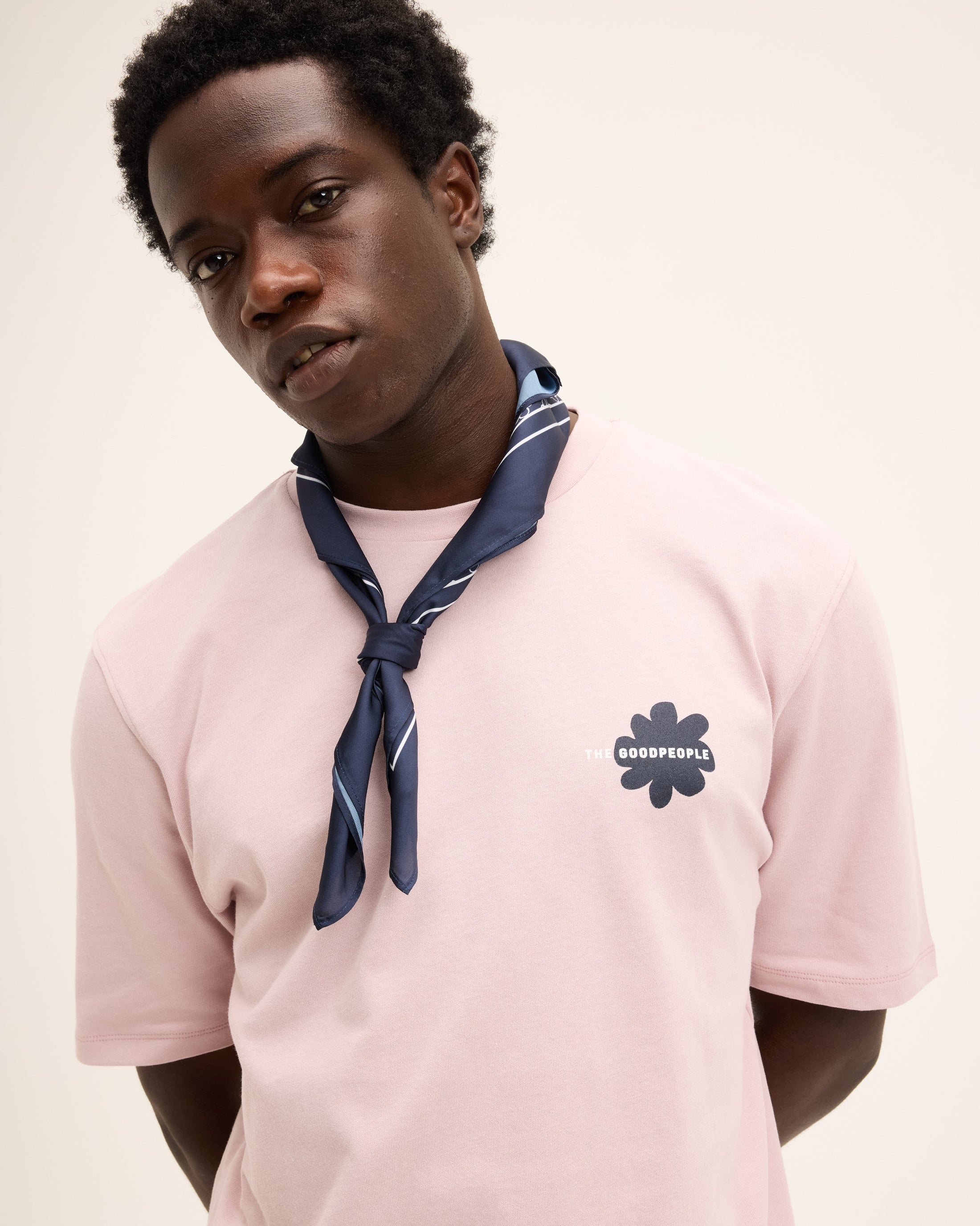 GOOD PEOPLE Tobias Artwork Tee Soft Mauve